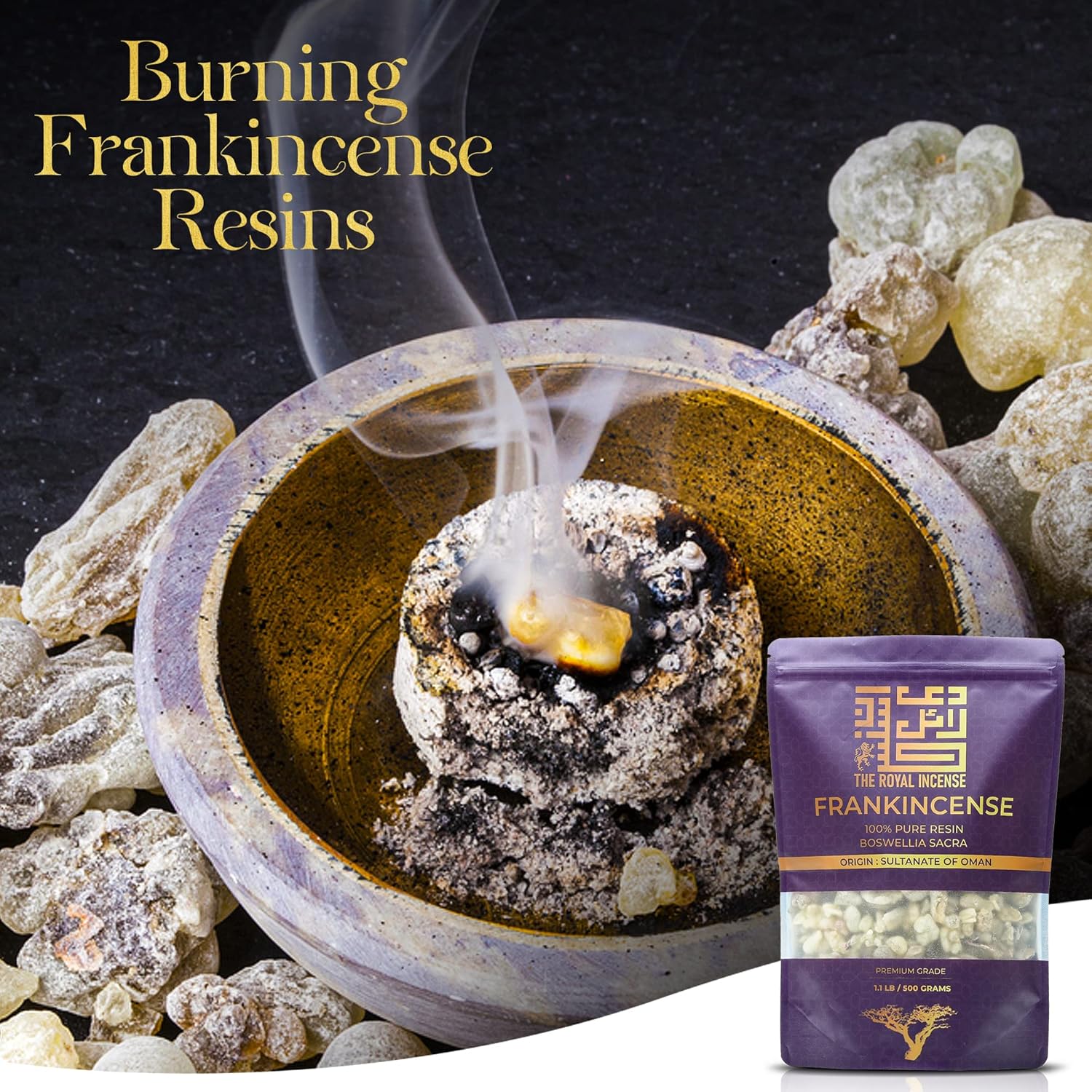 Frankincense Resins from Oman 100 Grams Natural Incense