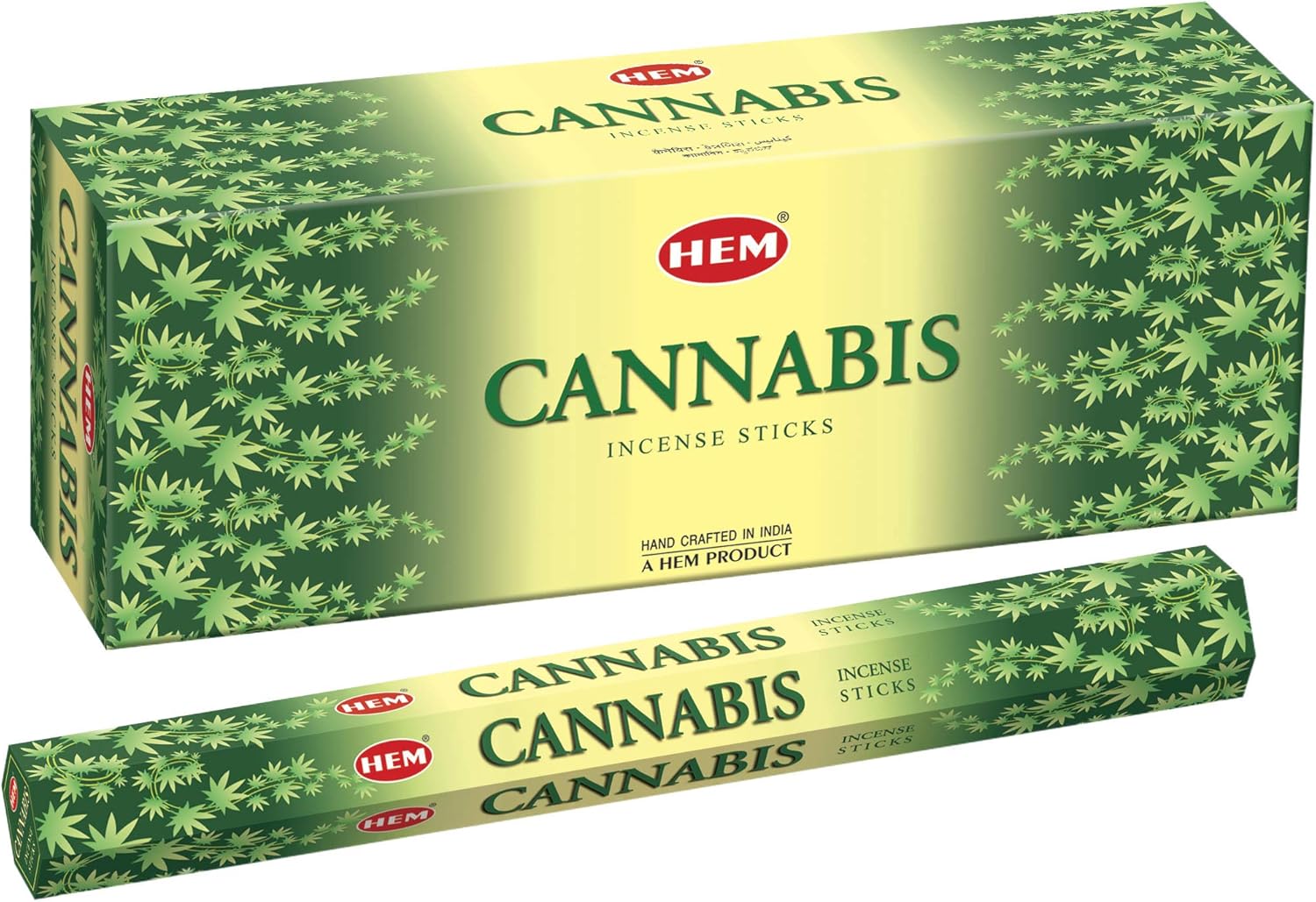 Hem Cannabis Incense Sticks - 120 Sticks 6 Boxes 9 Inches Long