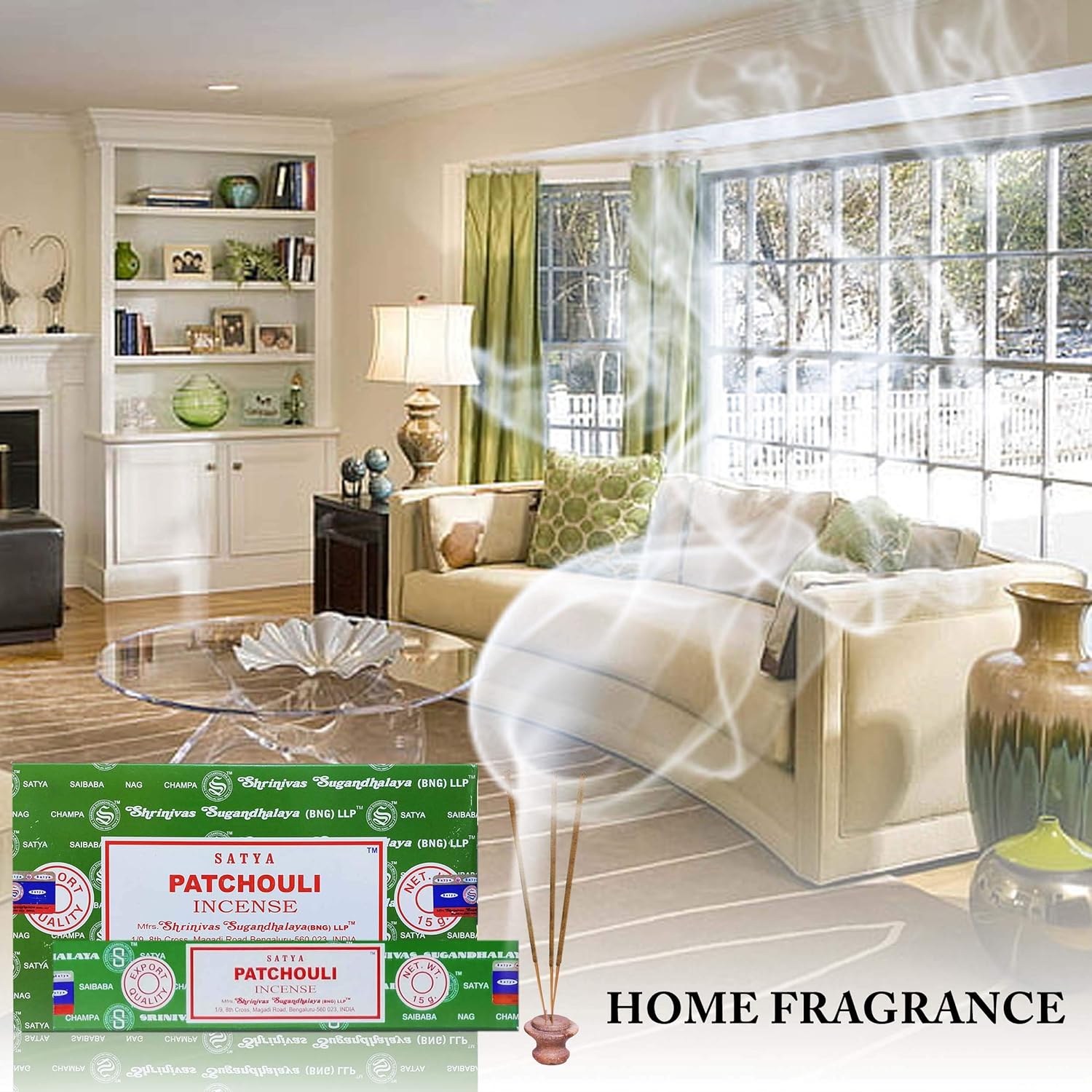 Satya Patchouli Incense Sticks 12 Count