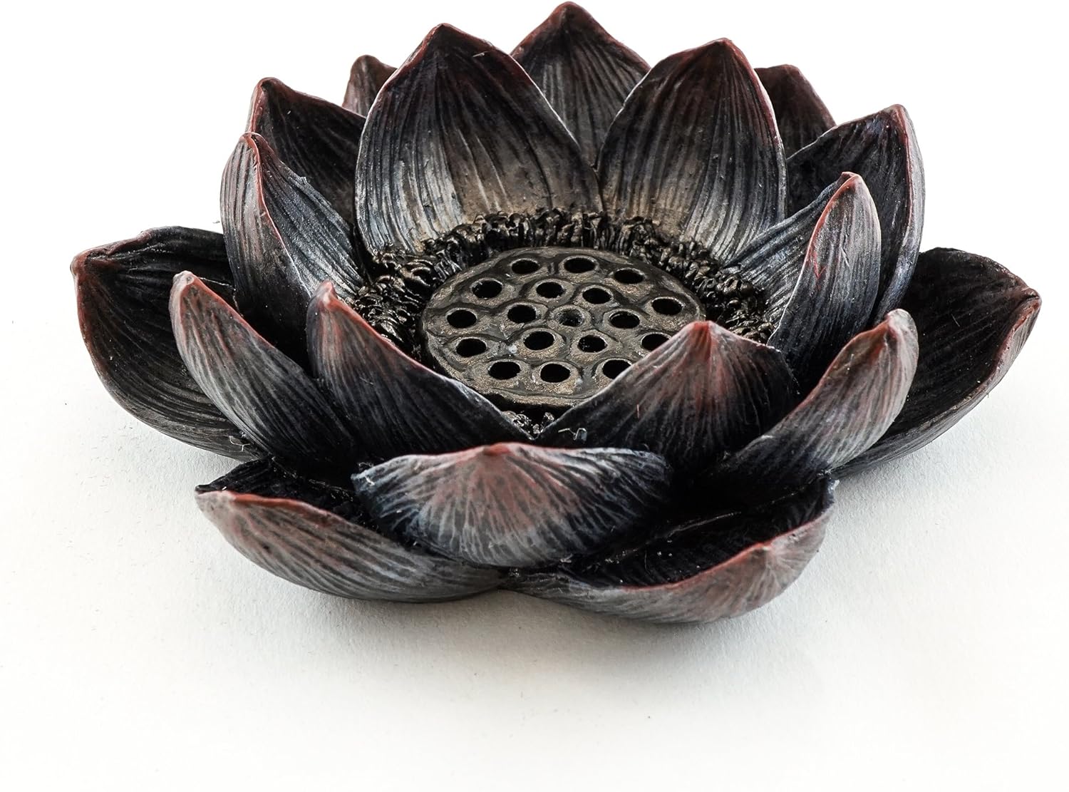 Lotus Incense Burner and Votive T-Light Candle Holder for Meditation and Buddha Decor