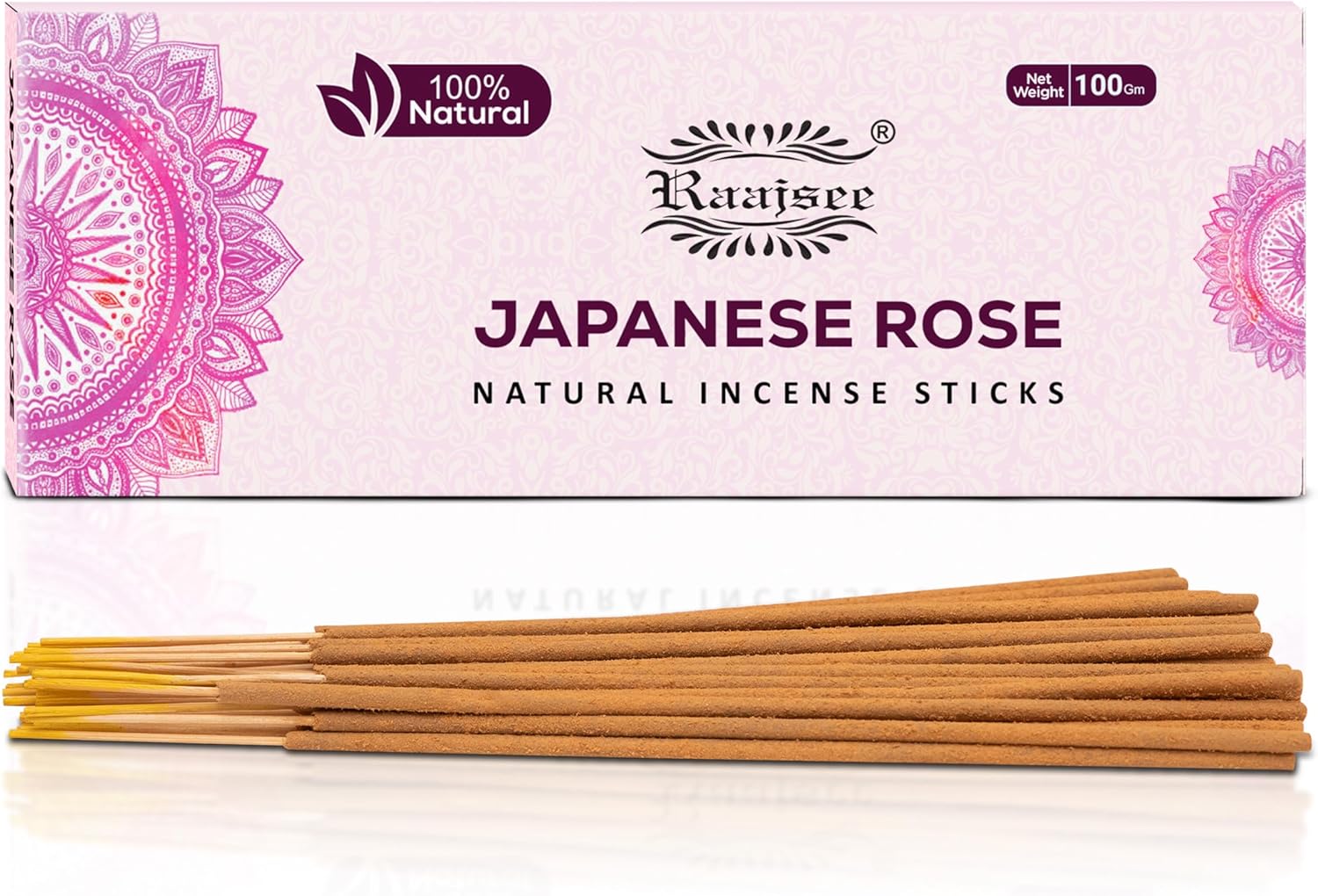 Raajsee Japanese Rose Incense Sticks 100 Gm Pack