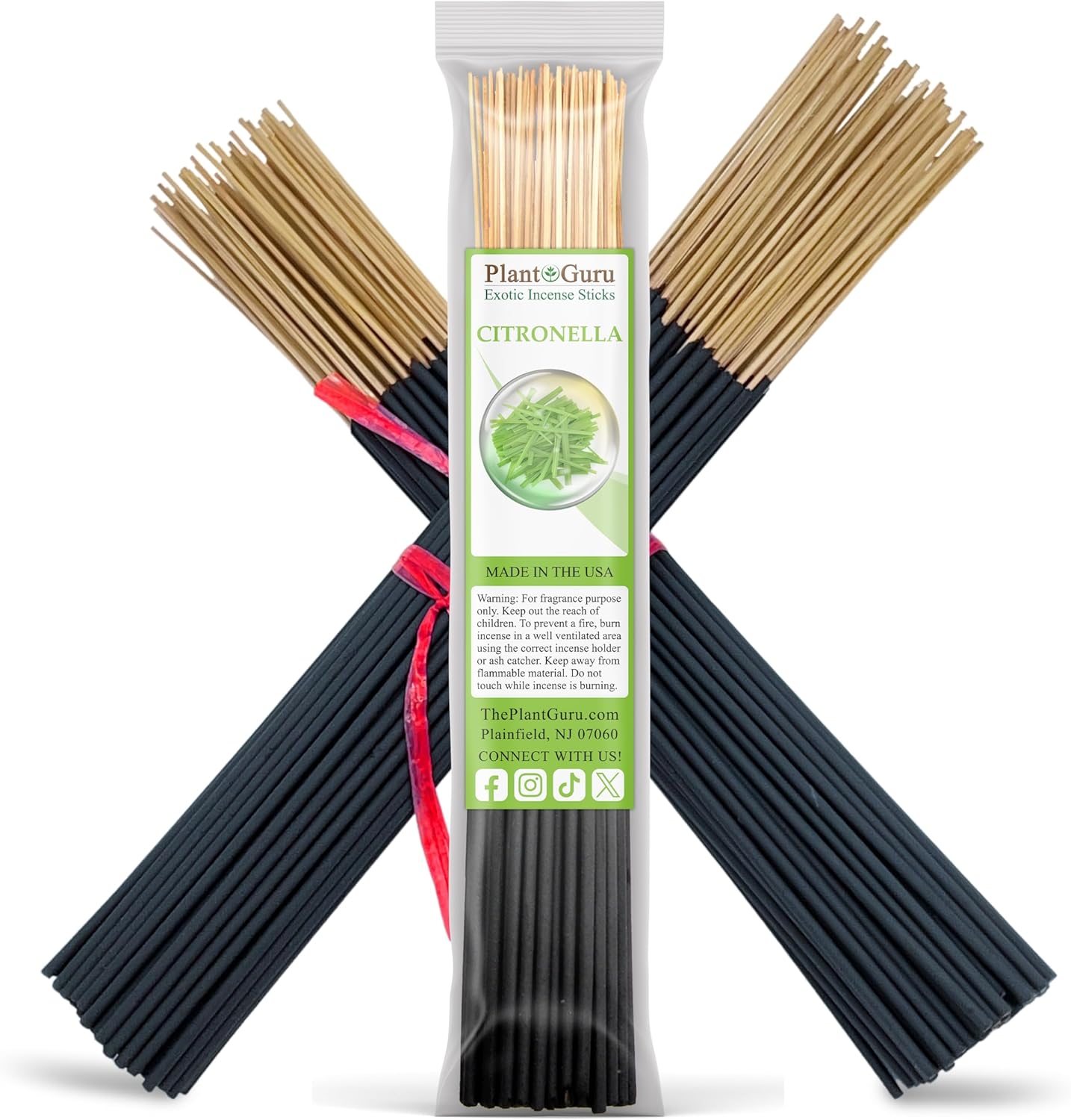 Citronella Exotic Incense Sticks - 11 Inch Natural Aroma