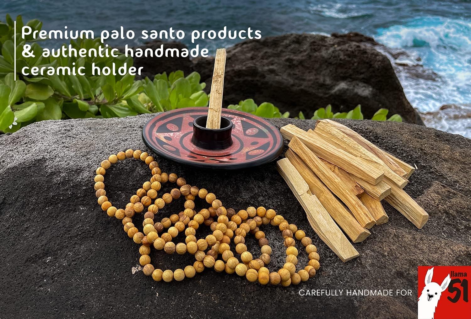 LLAMA 51 Relax Box with 5 Palo Santo Sticks