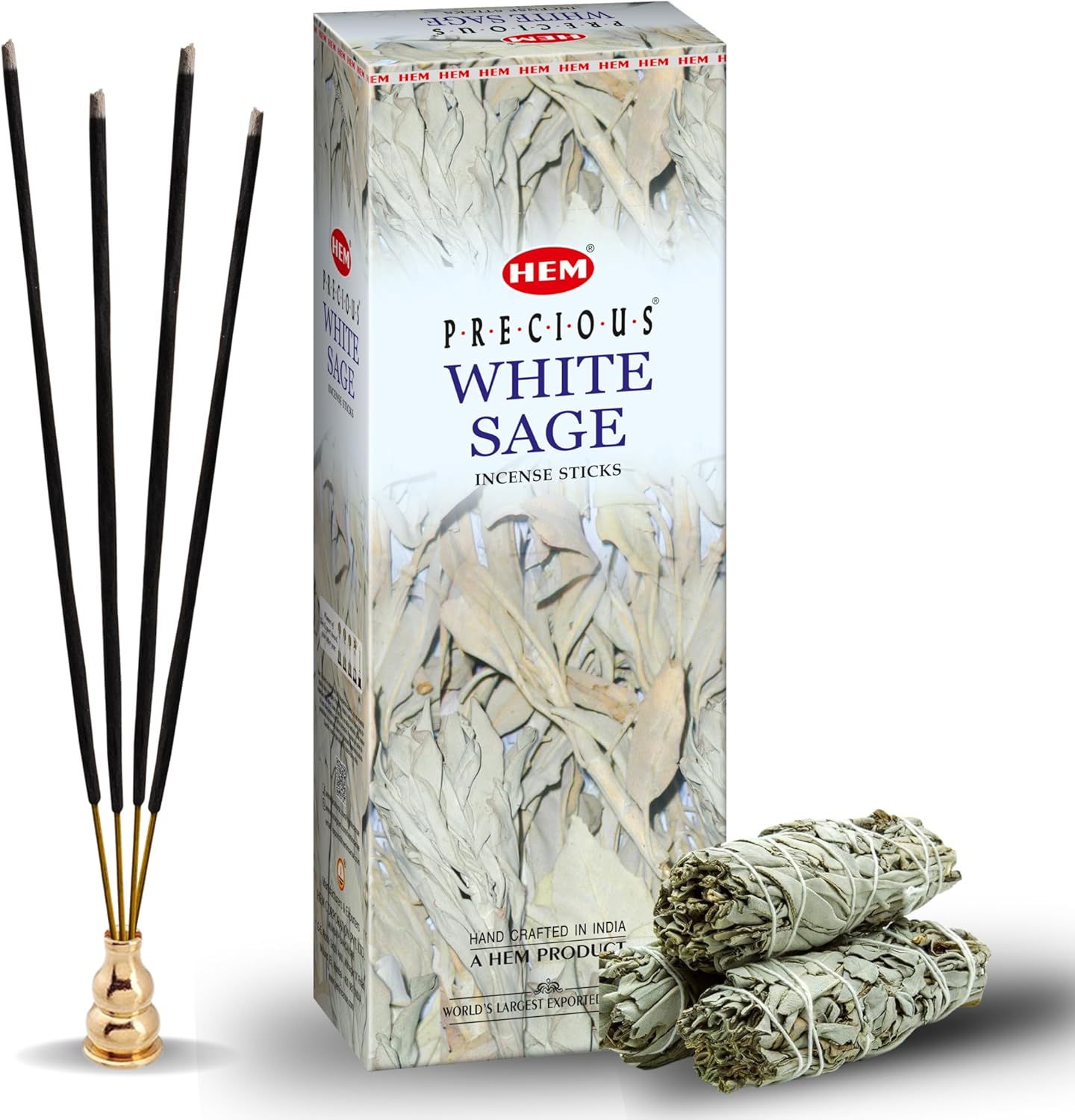 HEM White Sage Incense Sticks 100 Count
