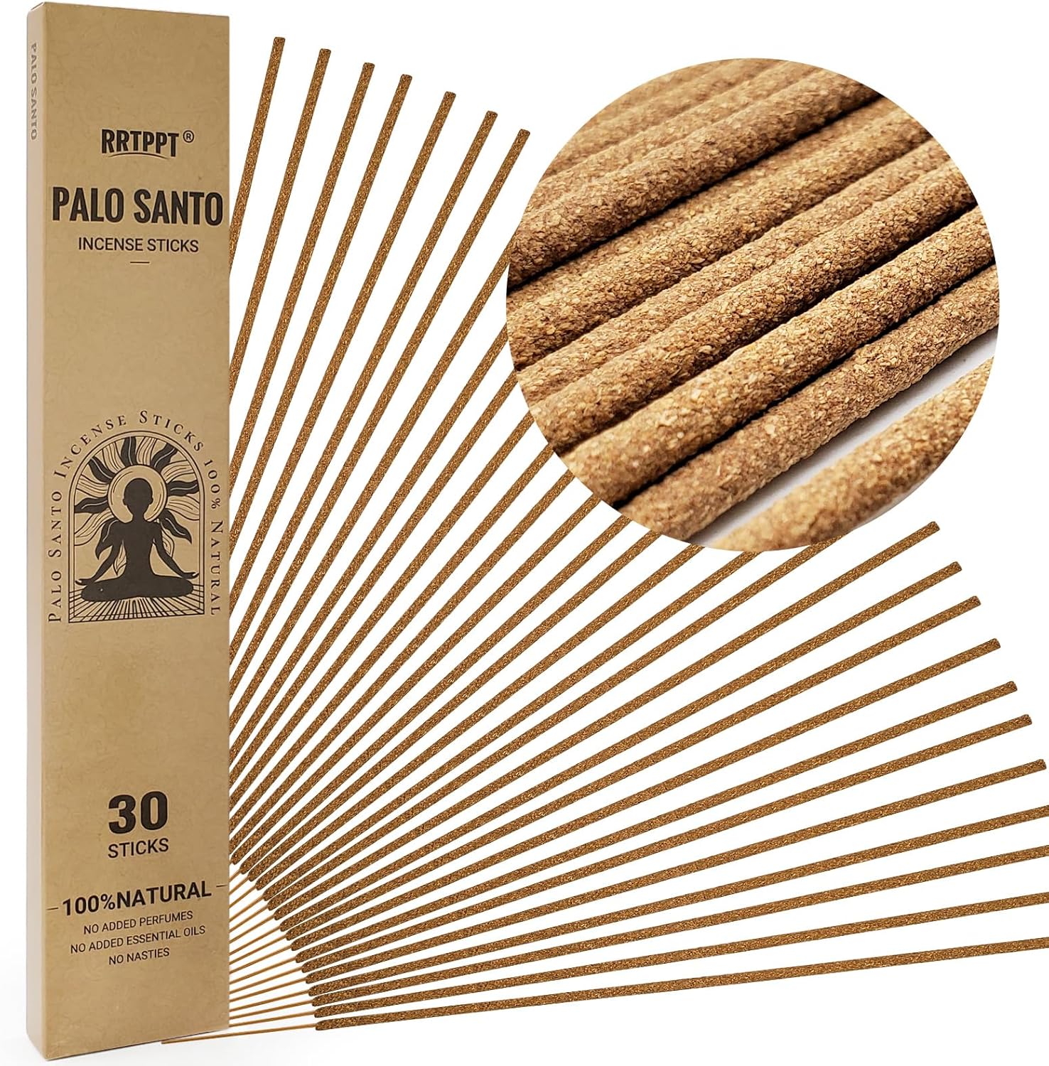 Palo Santo Incense Sticks 30 Count Natural Peruvian