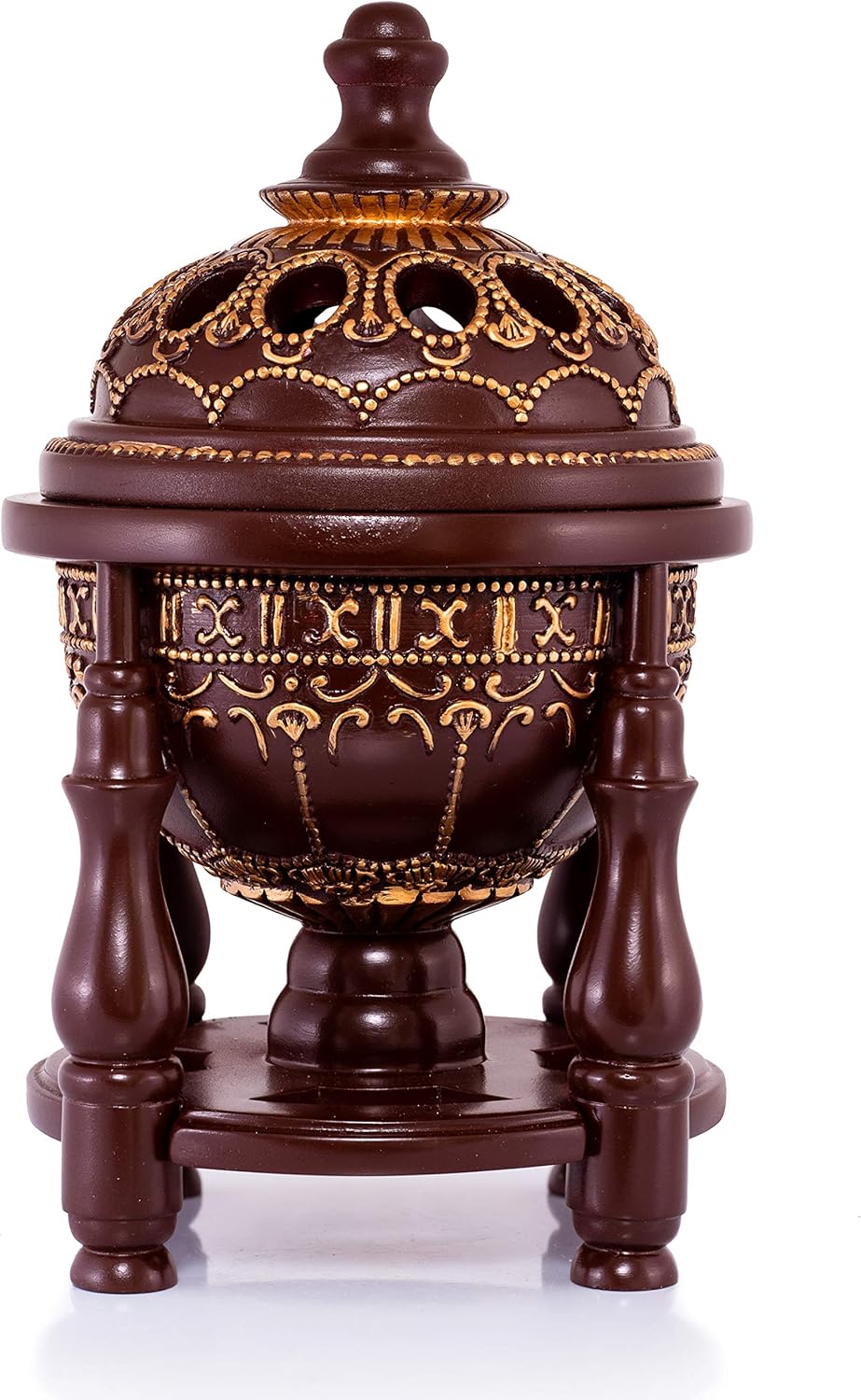 AM Charcoal Incense Burner - 4 Pillar Bakhoor Oud Holder 1