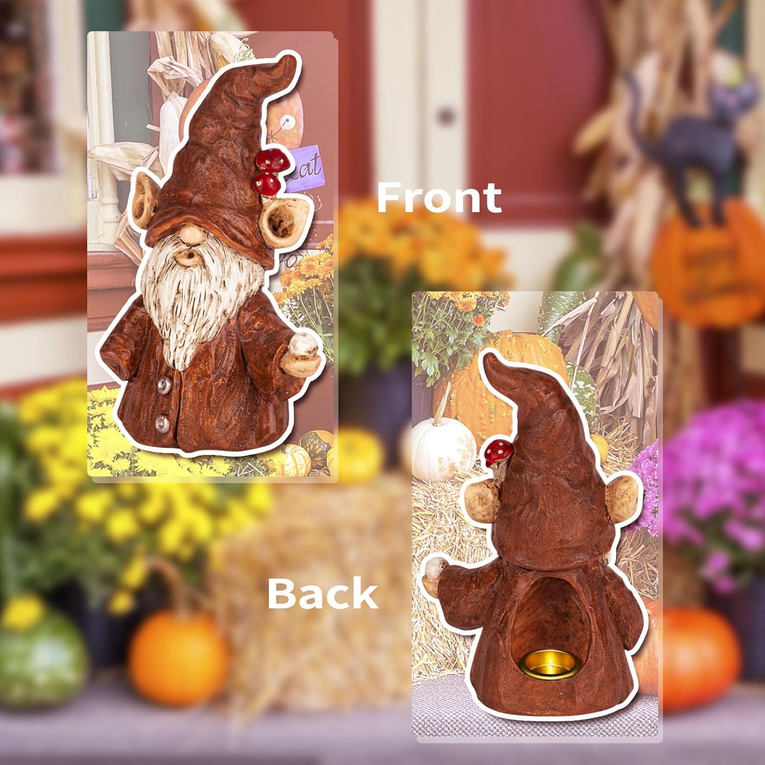 Gnome Incense Holder for Sticks and Cones Unique Christmas Decor