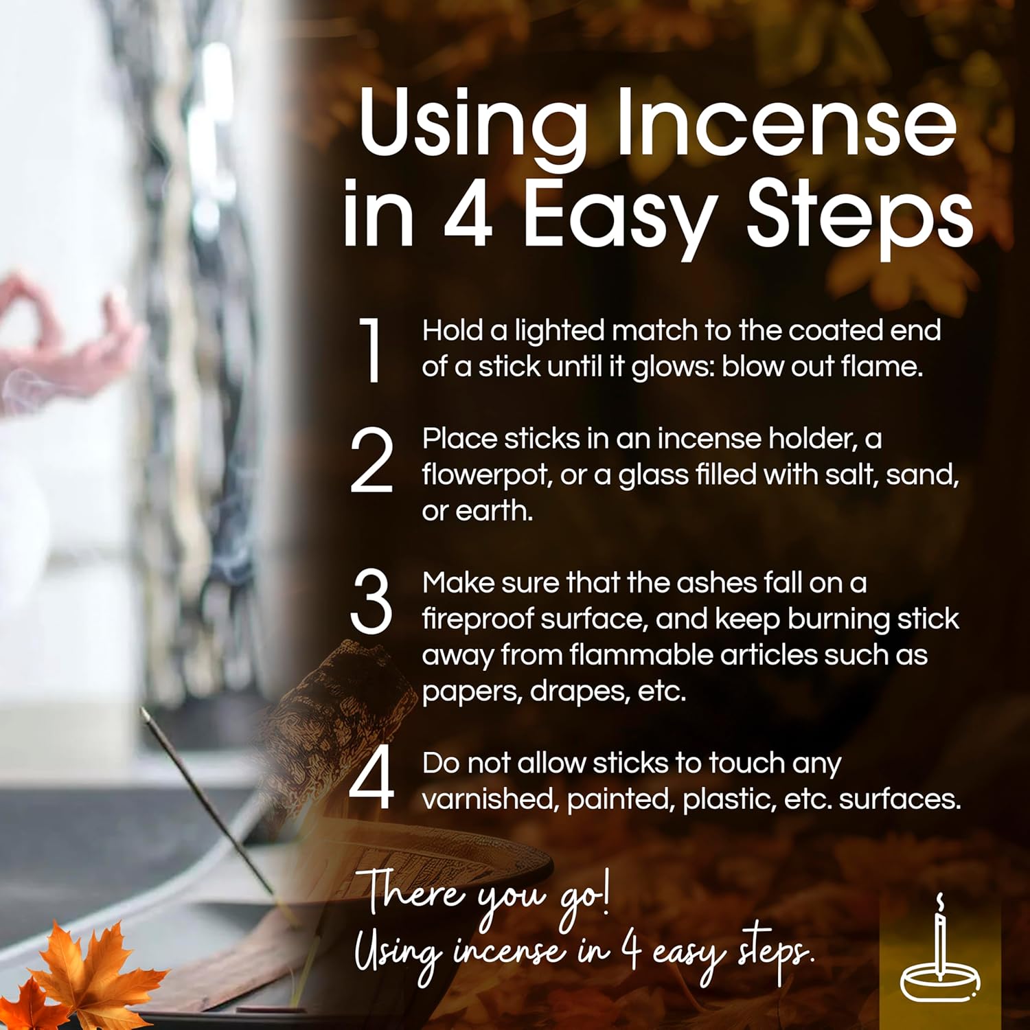 Gonesh Scents of Fall Incense Sticks Variety Pack