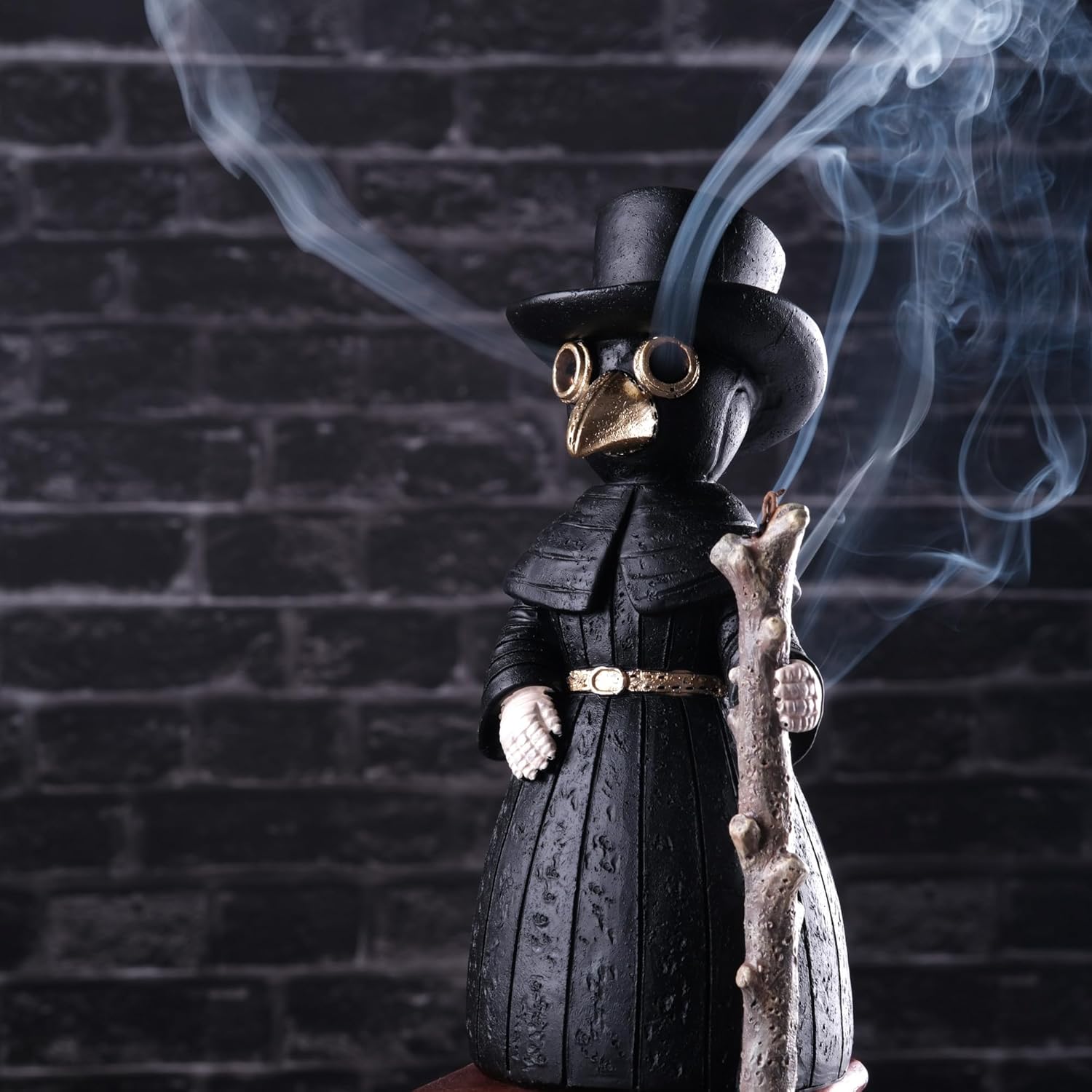 2025 Upgrade Plague Doctor Incense Holder Handmade Resin Decoration for Home and Stress Relief