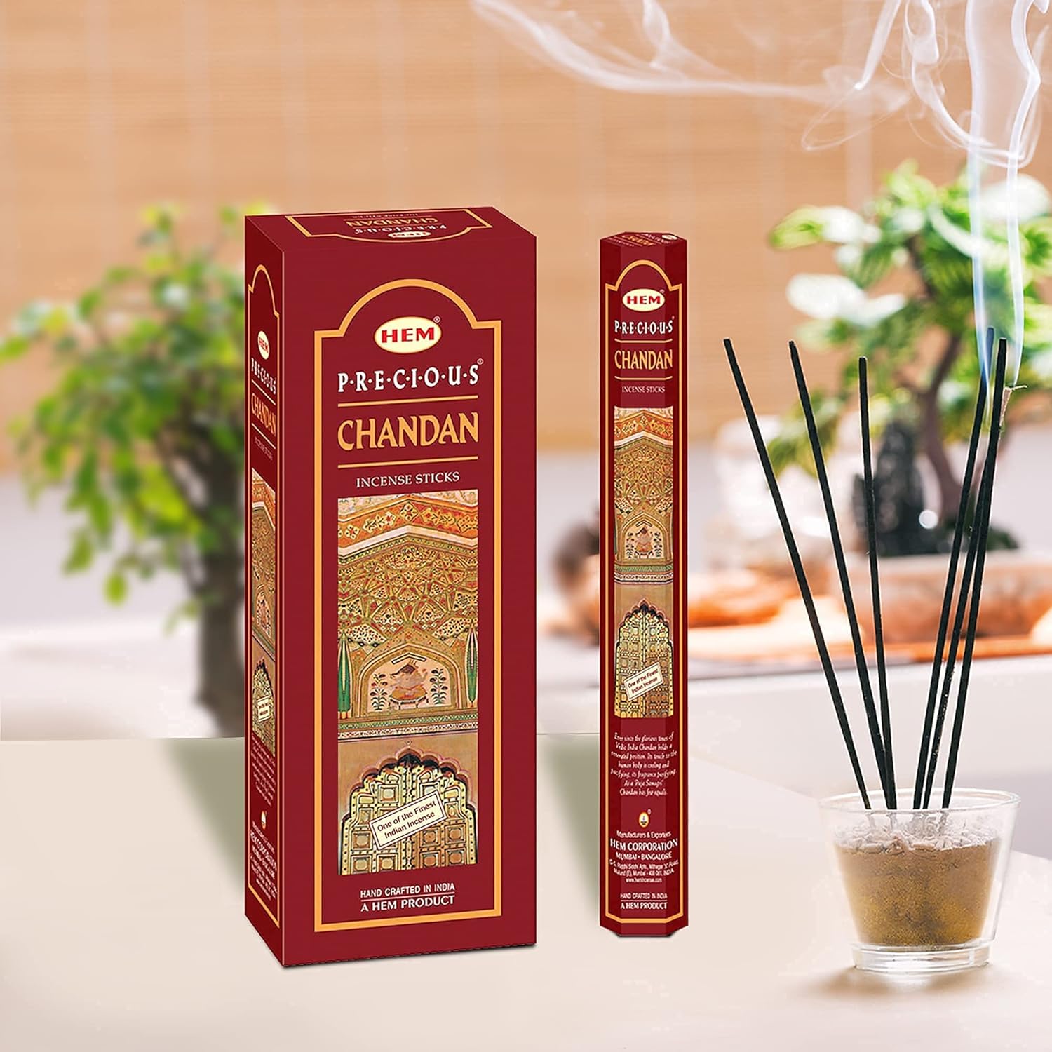 HEM Precious Chandan Incense 120 Count Pack of 1