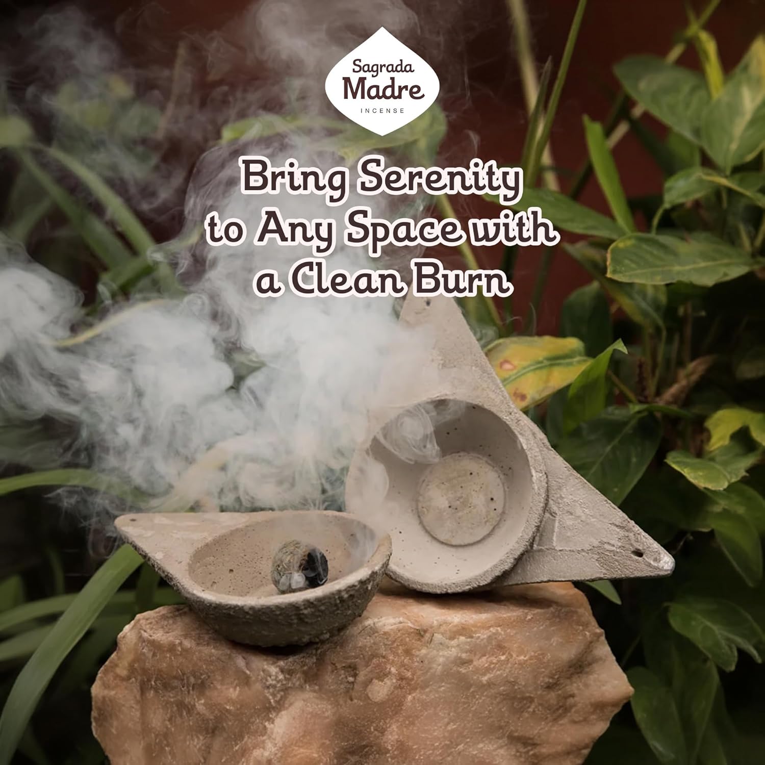 Sagrada Madre Triangular Incense Burner Holder