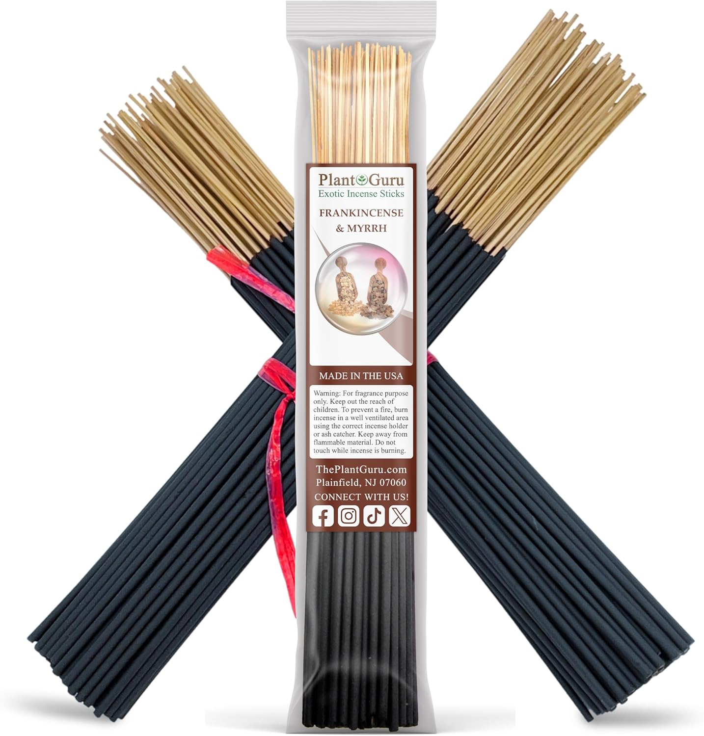 Frankincense Myrrh Exotic Incense Sticks 11 Inch - 85-100 Sticks per Bundle