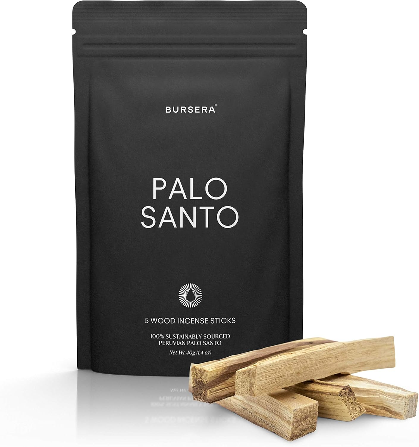 Bursera Palo Santo Sticks 5-Pack Sustainable Natural Aromatherapy Incense