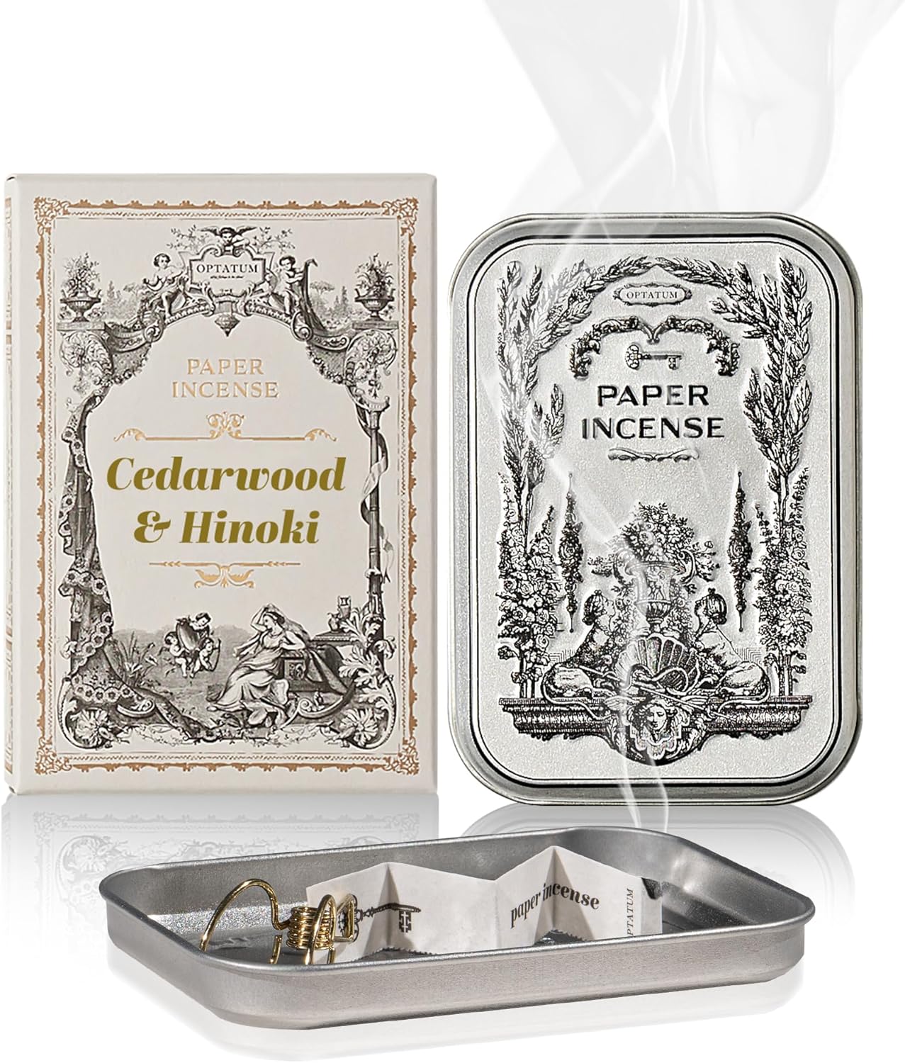 OPTATUM Paper Incense 48pcs with Tin Case