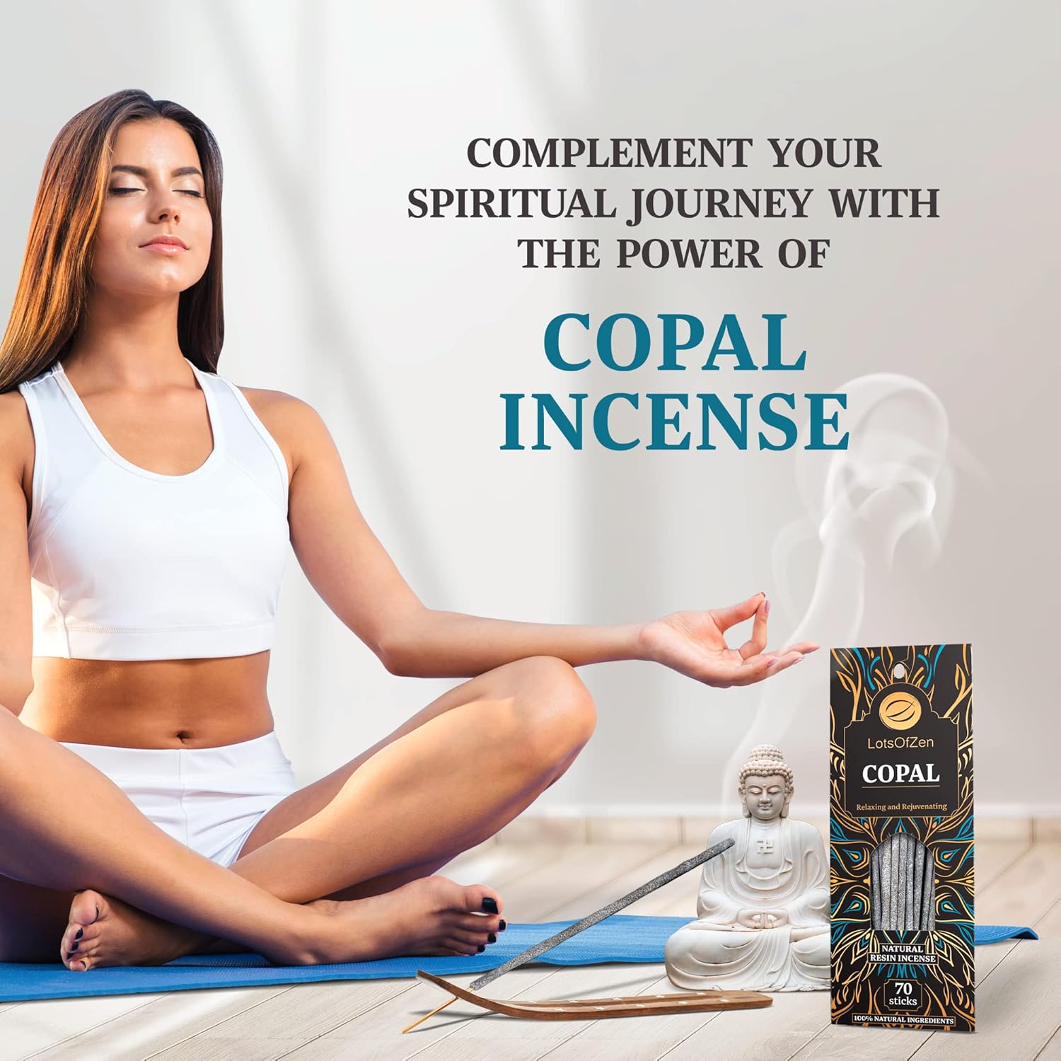 Lots Of Zen Copal Incense Sticks Smudge Kit 70 Pcs