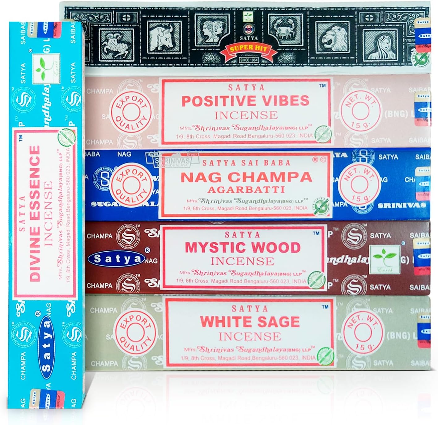 Assorted Incense Sticks Pack of 6 Premium Scents