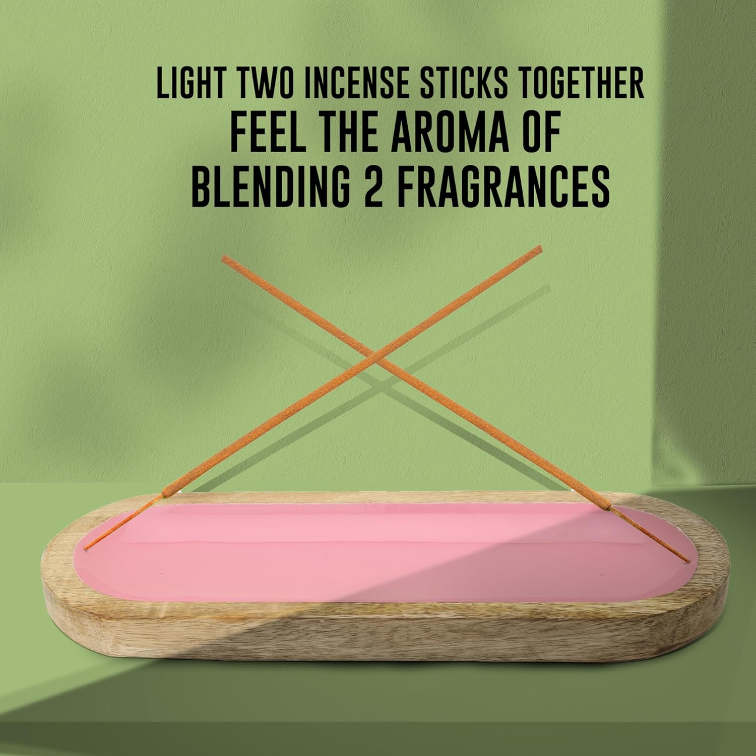Hand Painted Pink Incense Holder - Modern Home Dcor