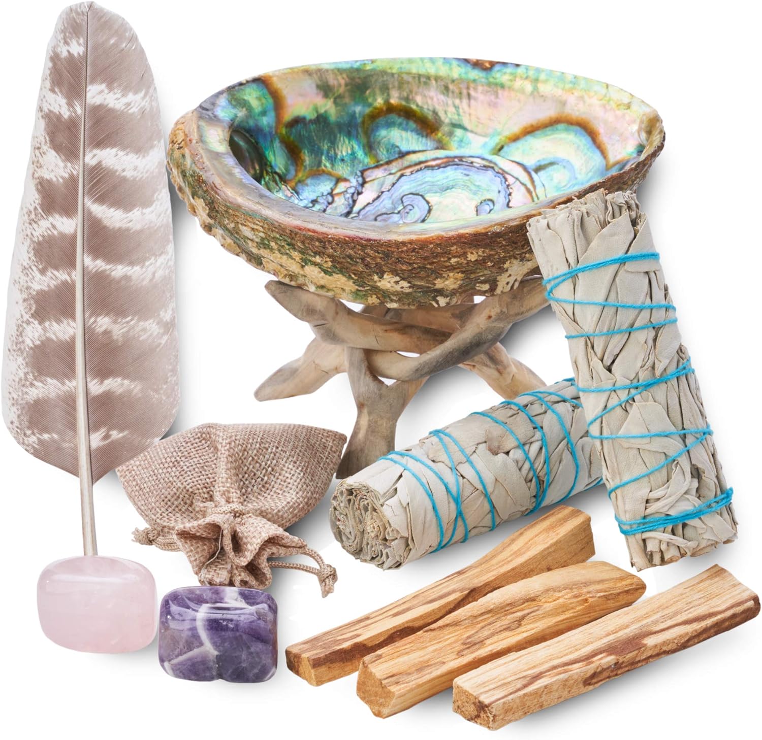 Blue River Sage Home Smudging Kit with Sage Sticks