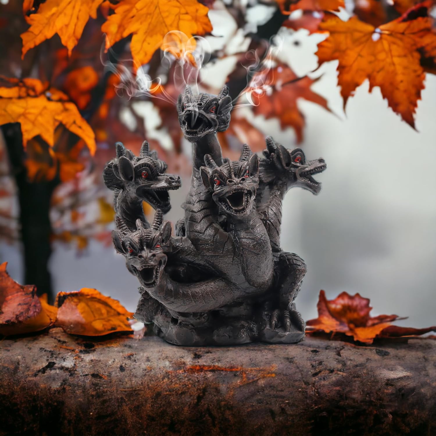 Hosley Resin Dragon Incense Burner 85 Inch Statue