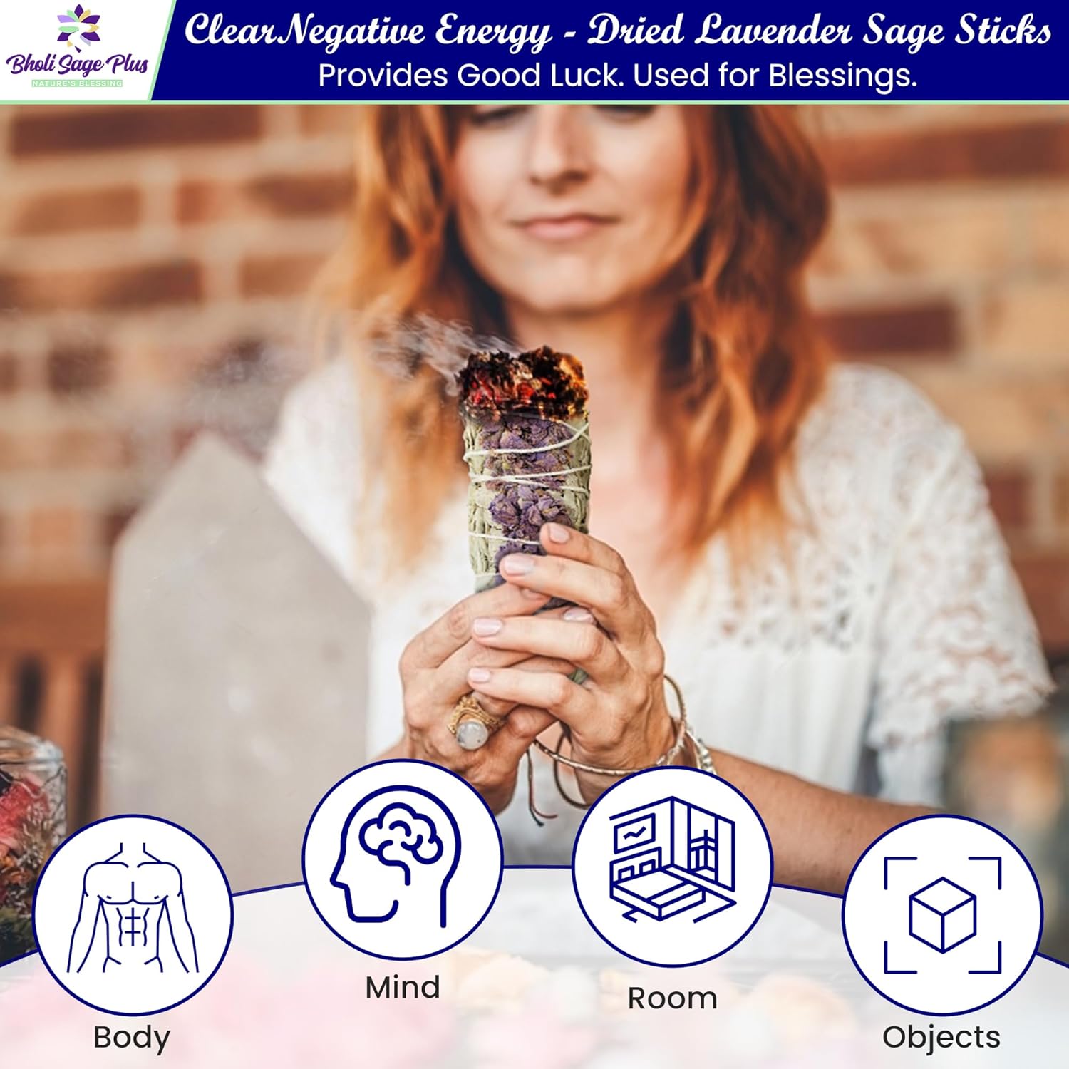 Lavender White Sage Incense Sticks for Cleansing and Calming