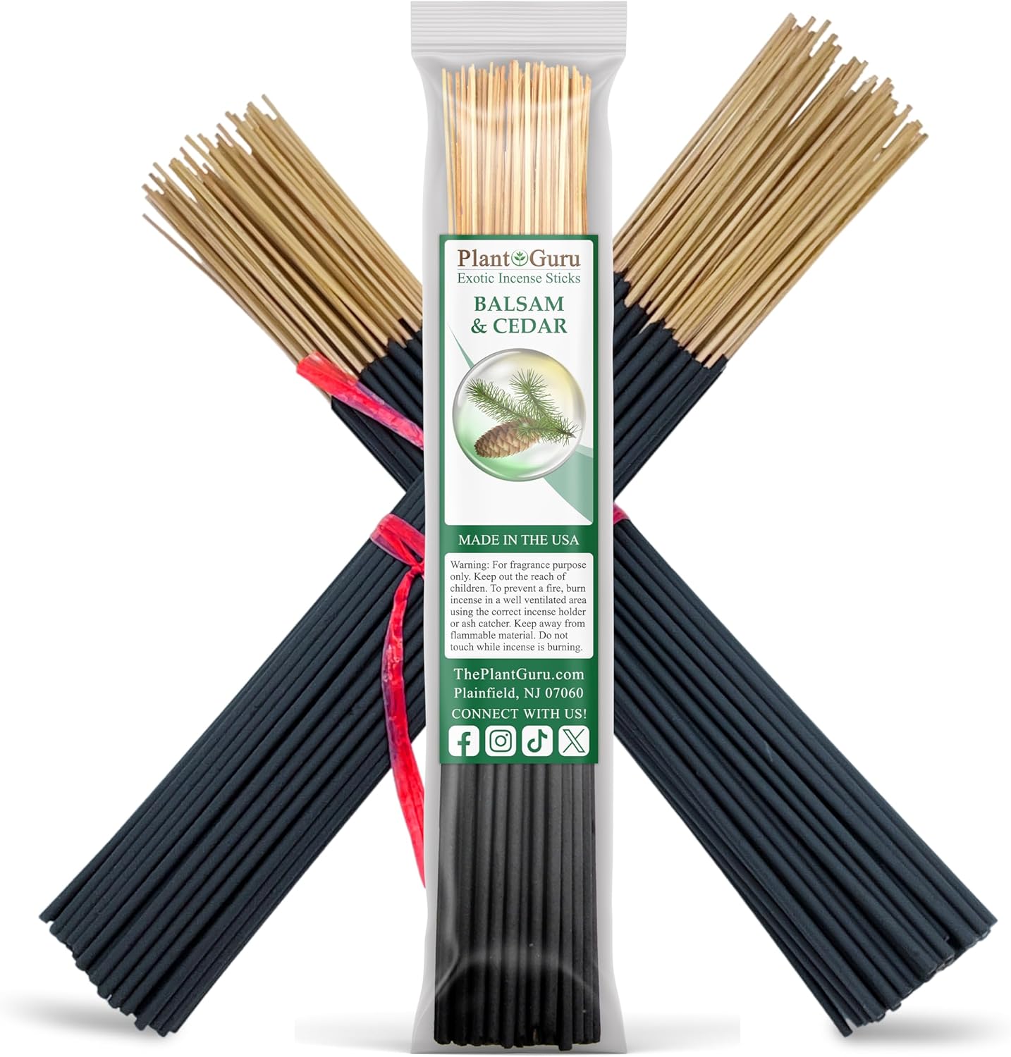 Balsam Cedar Incense Sticks 11 - 1 Bundle 85 to 100 Sticks