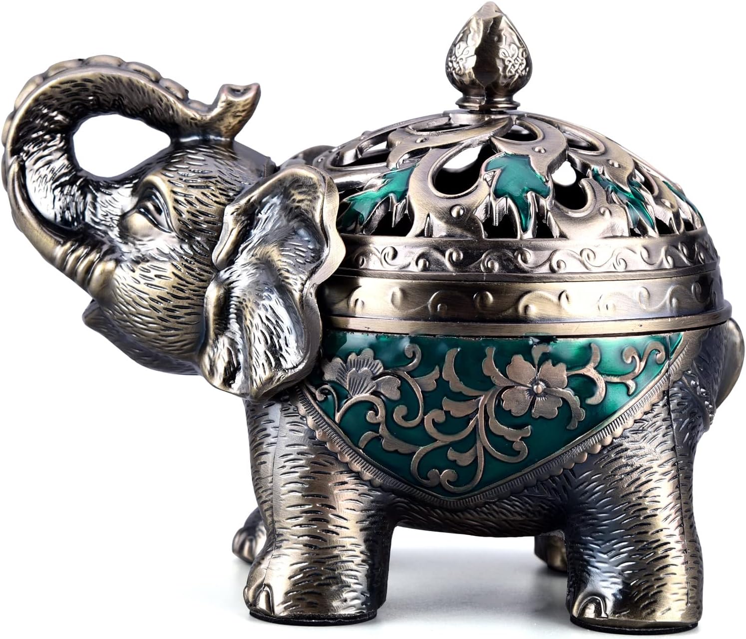 K COOL Elephant Incense Holder with Lid