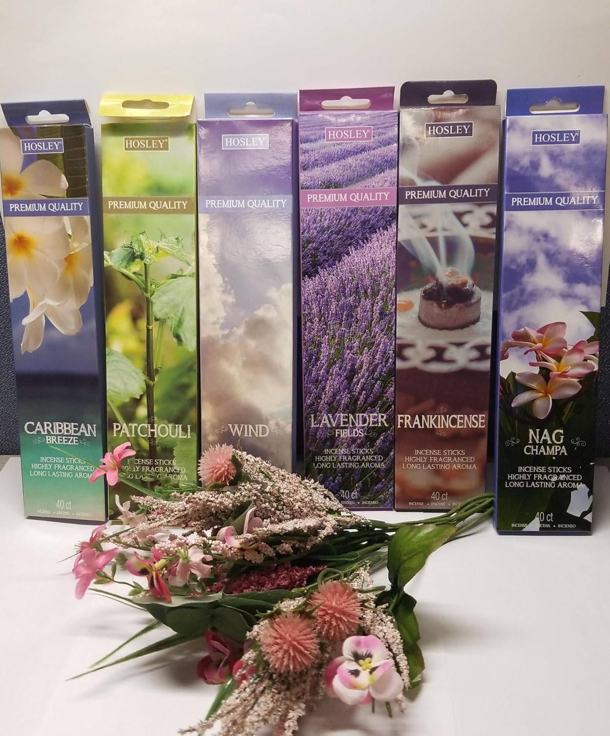 Hosley 240 Pack Assorted Incense Sticks for Home Aromatherapy