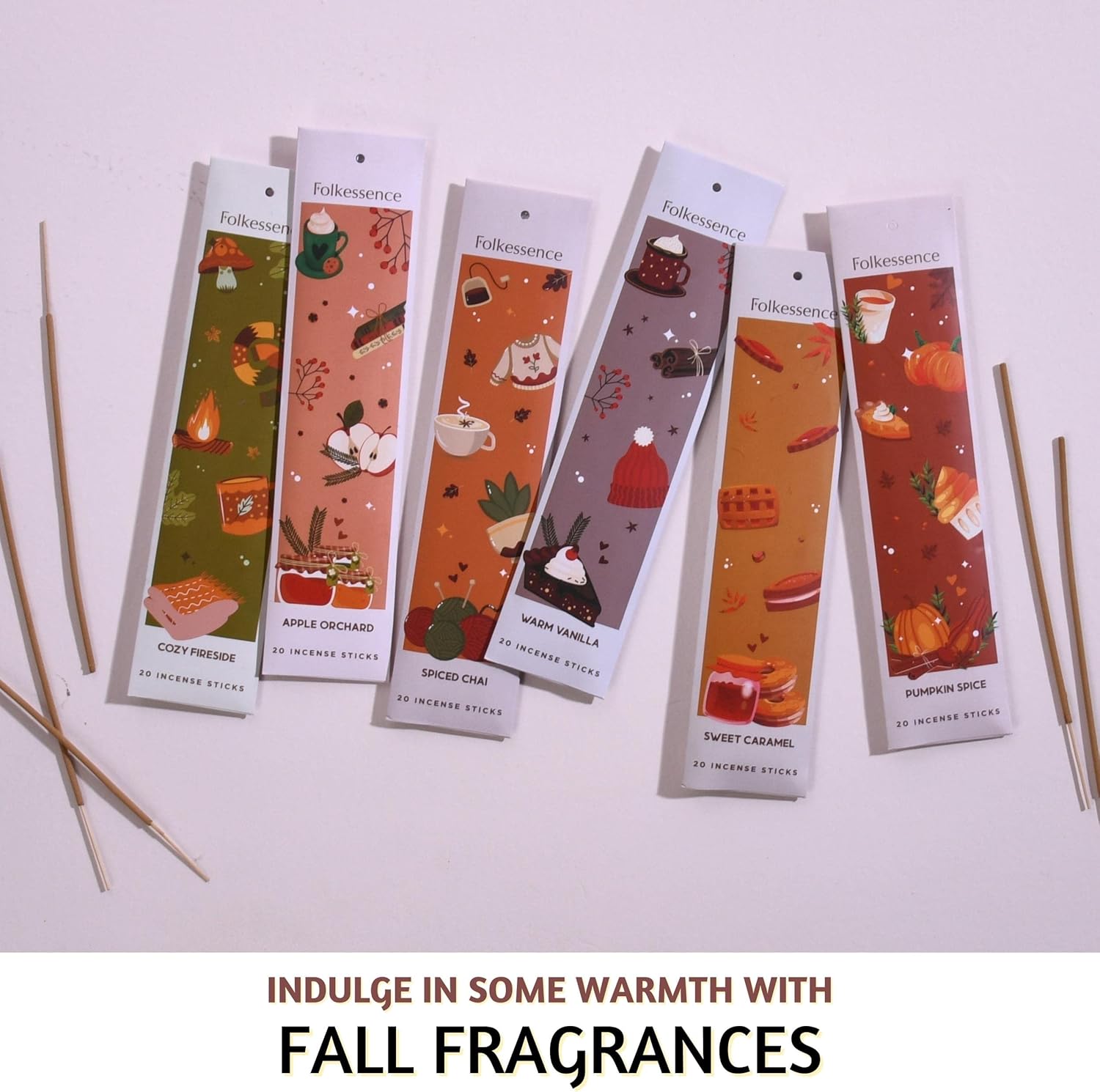 Folkulture Fall Incense Sticks Set of 6
