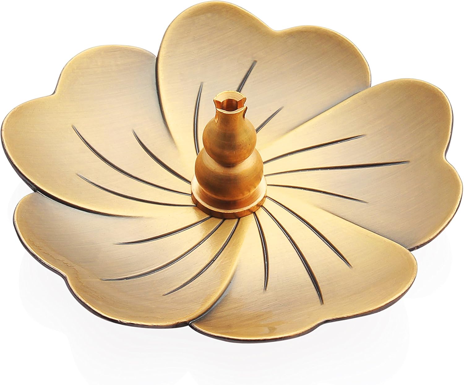 Classic Brass Incense Burner with Gourd Design