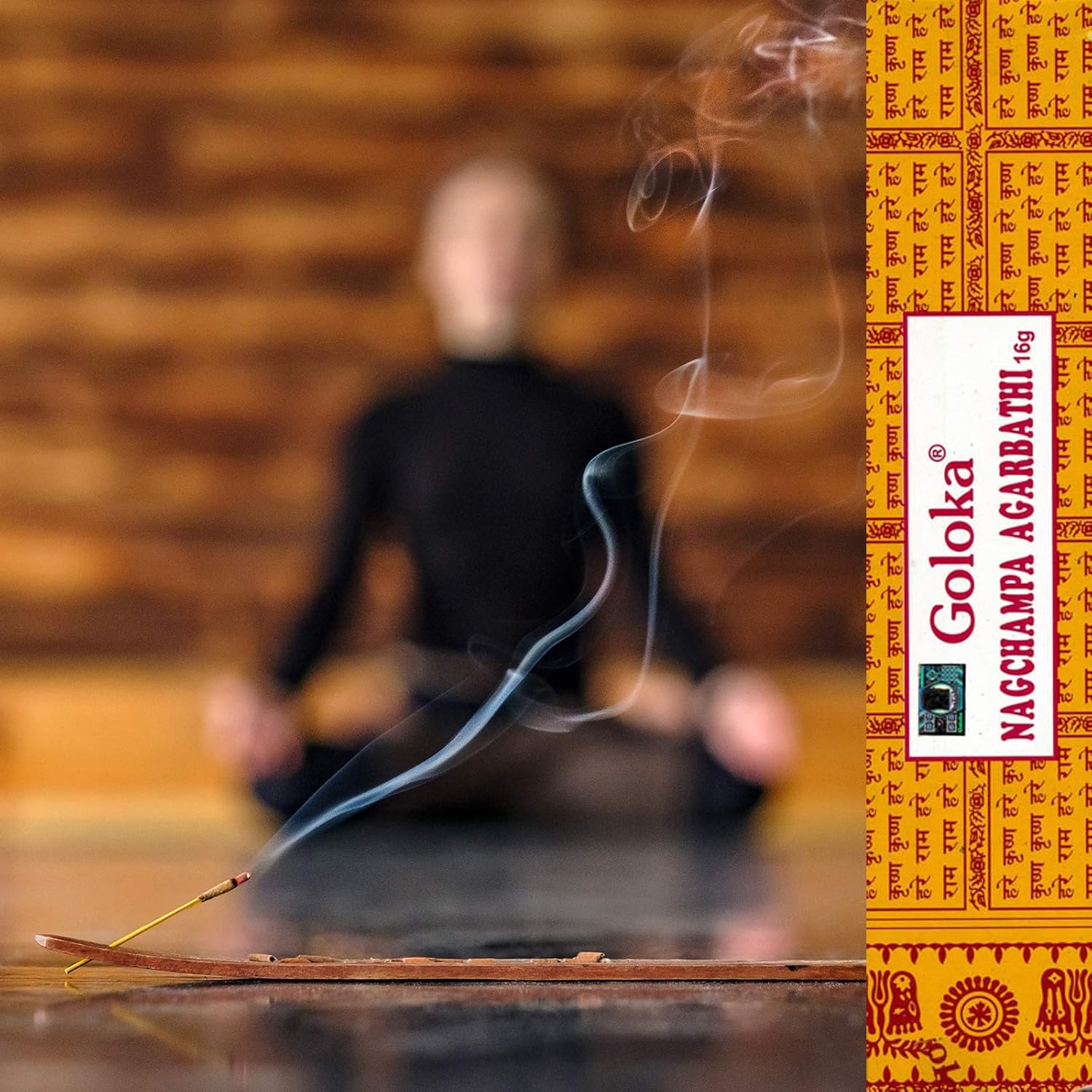 GOLOKA Nag Champa Incense 250 GM Box Natural