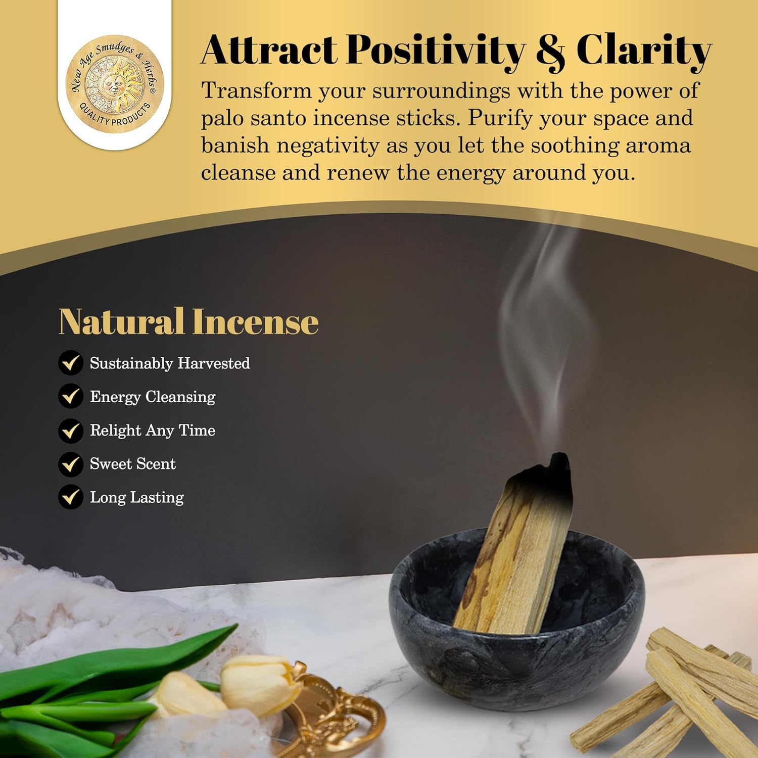 Sacred Palo Santo Wood Incense Sticks 6 Pack