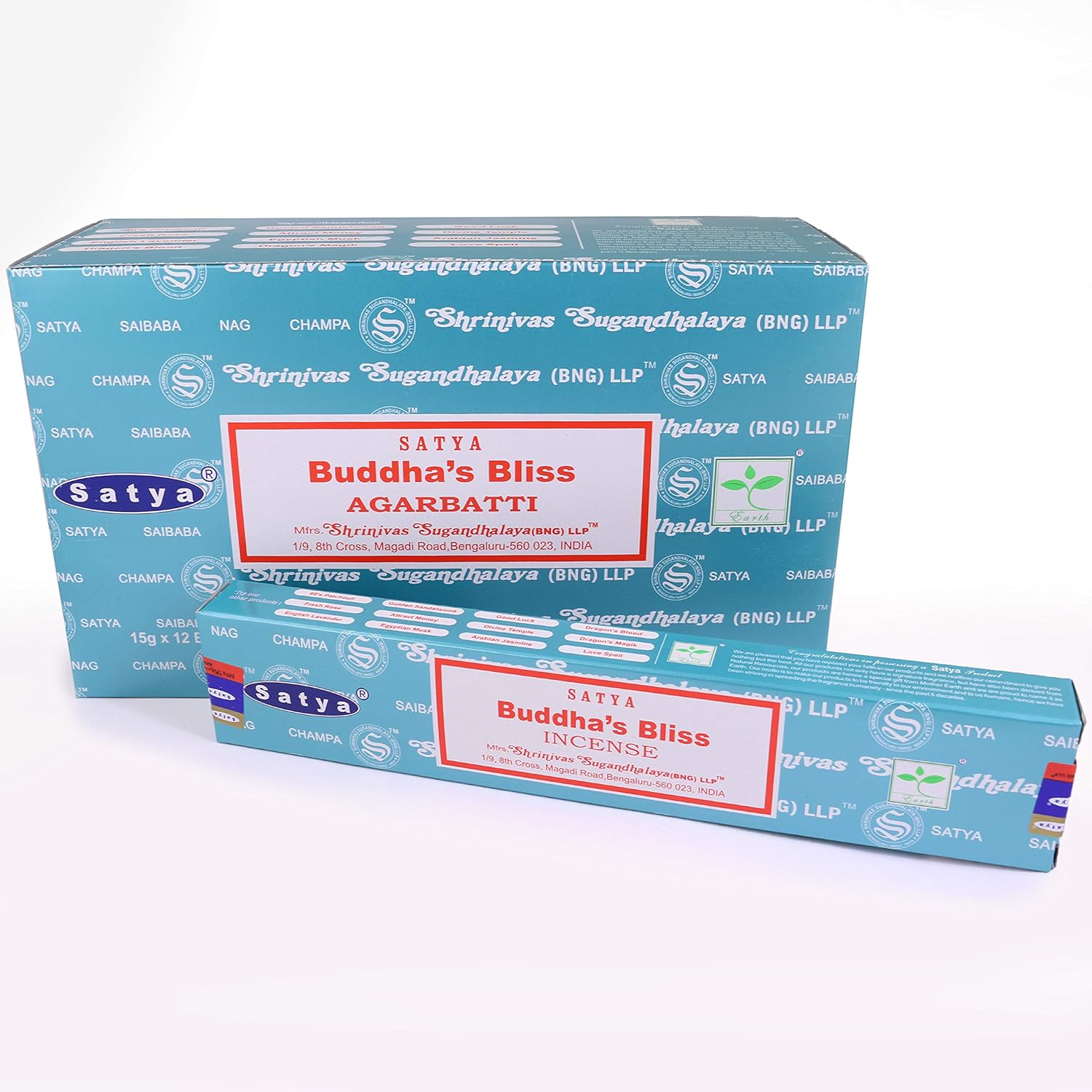 Satya Nag Champa Incense Sticks 12-Pack Set of 15g