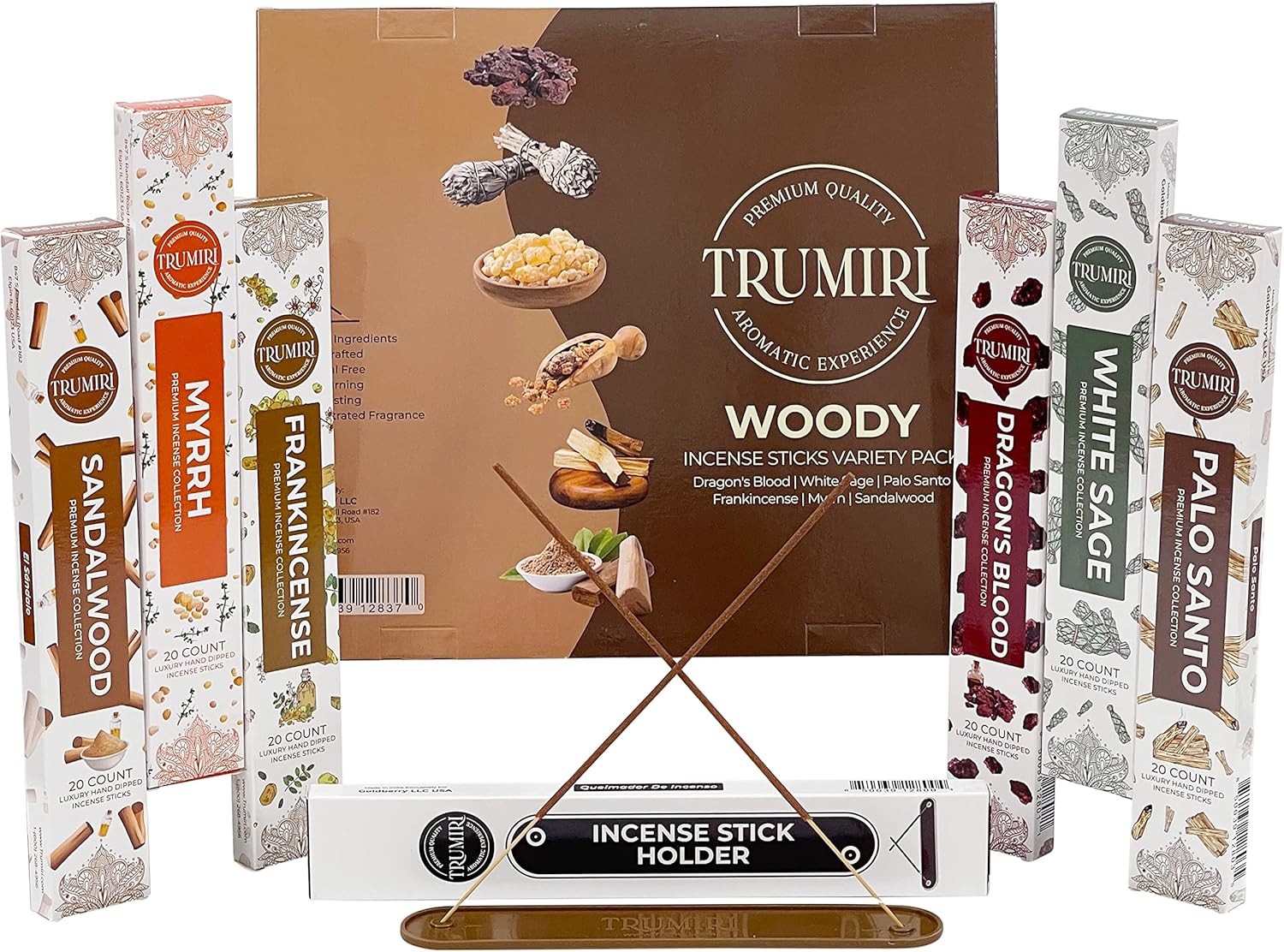 TRUMIRI Woody Incense Sticks Variety Pack