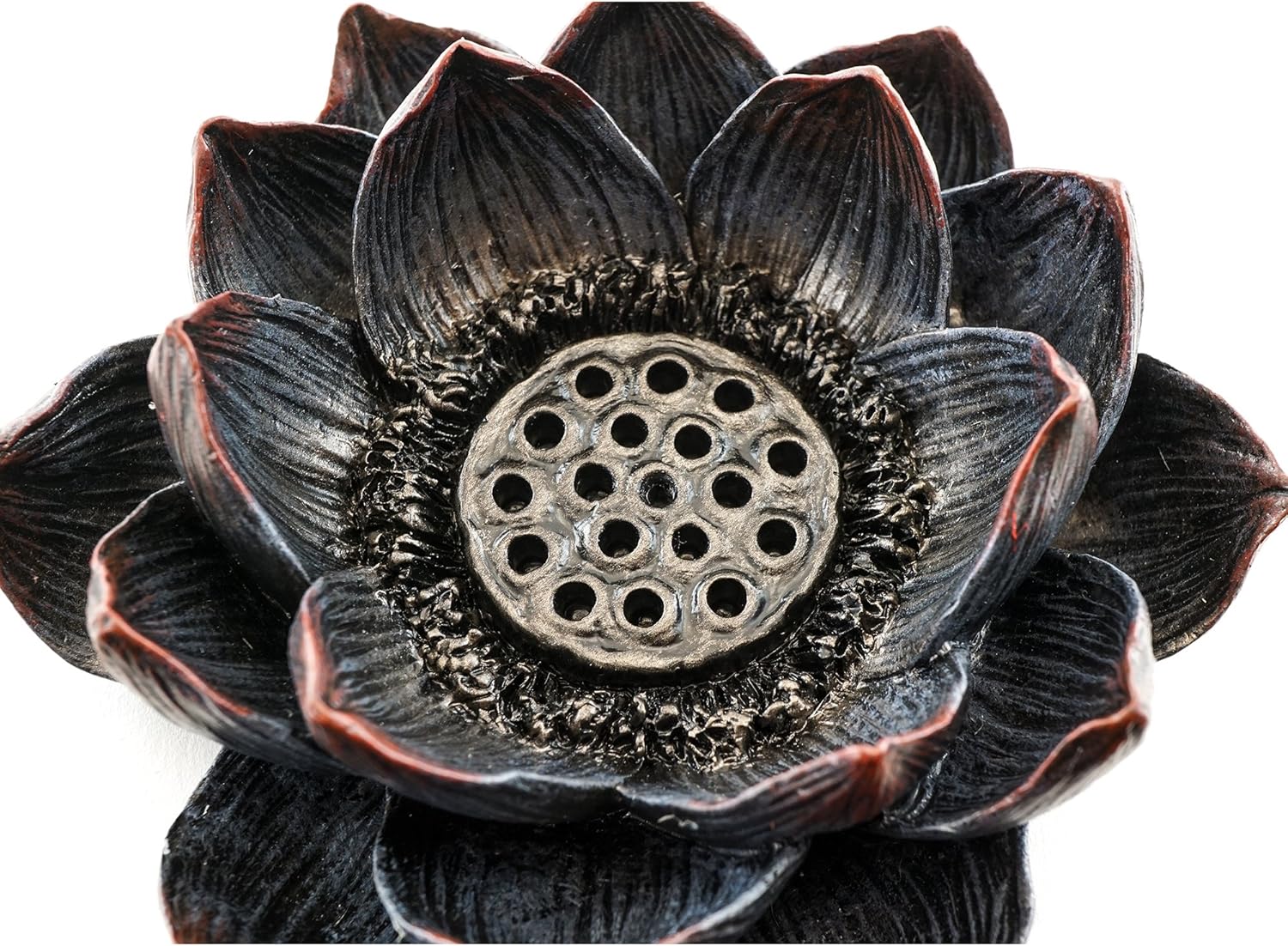 Lotus Incense Burner and Votive T-Light Candle Holder for Meditation and Buddha Decor