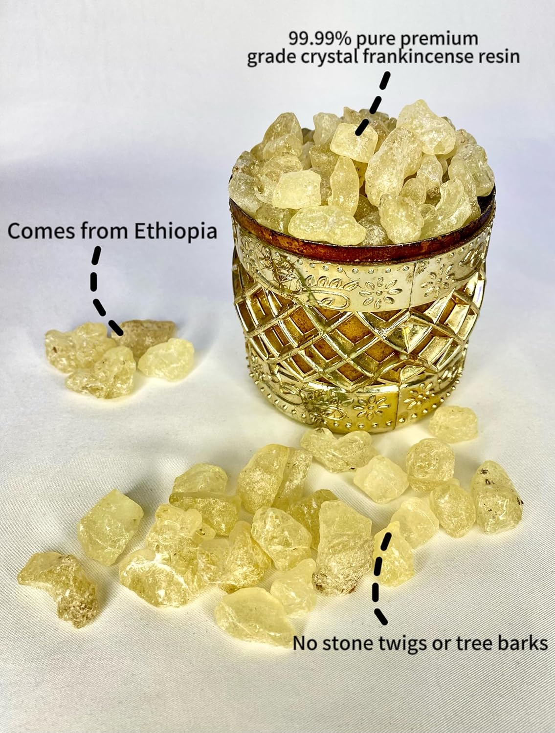 WayOfScents Pure Rare Frankincense Resin 4 Ounces Organic