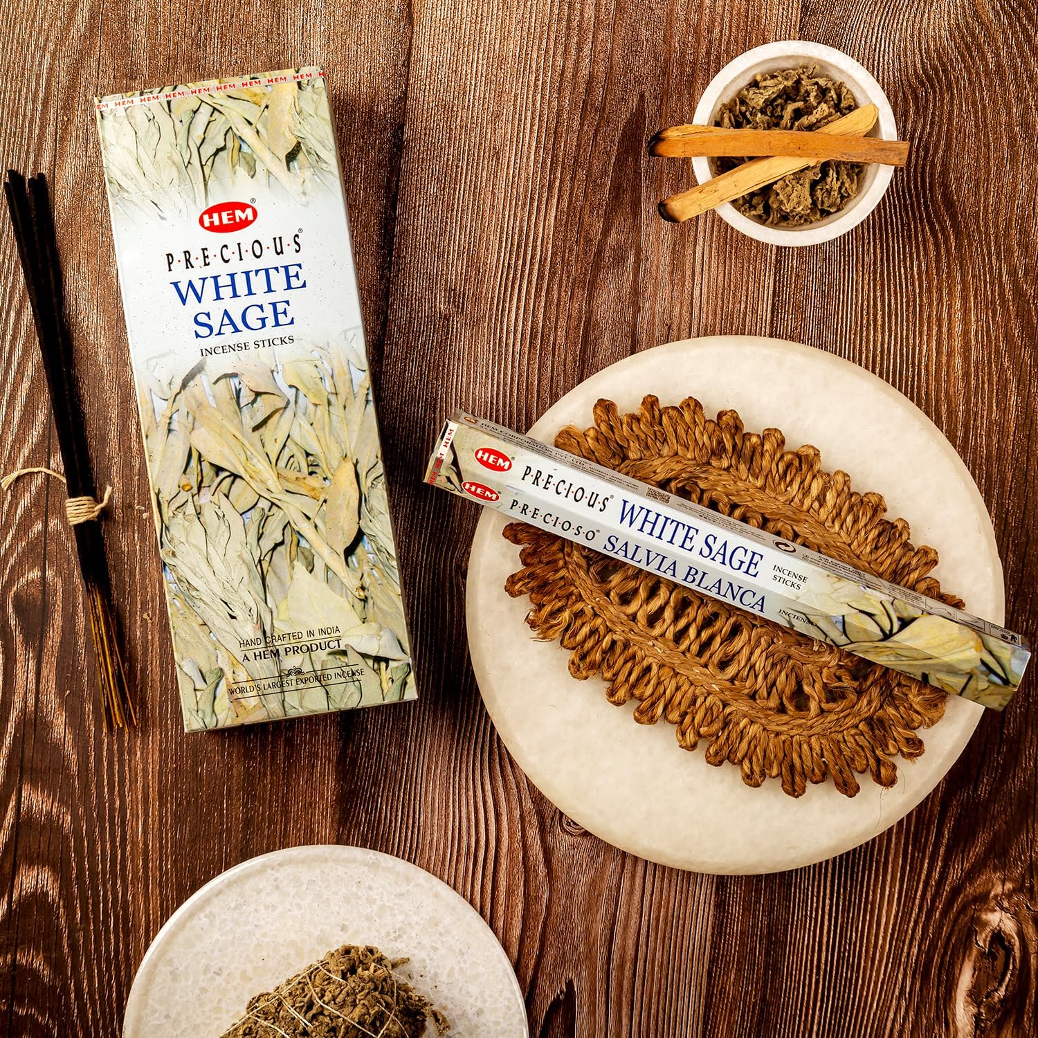 HEM White Sage Incense Sticks 100 Count