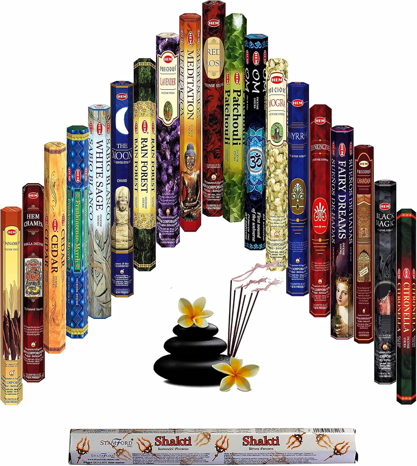 Giftbrit Hem Incense Sticks 15 Fragrances 300 Total