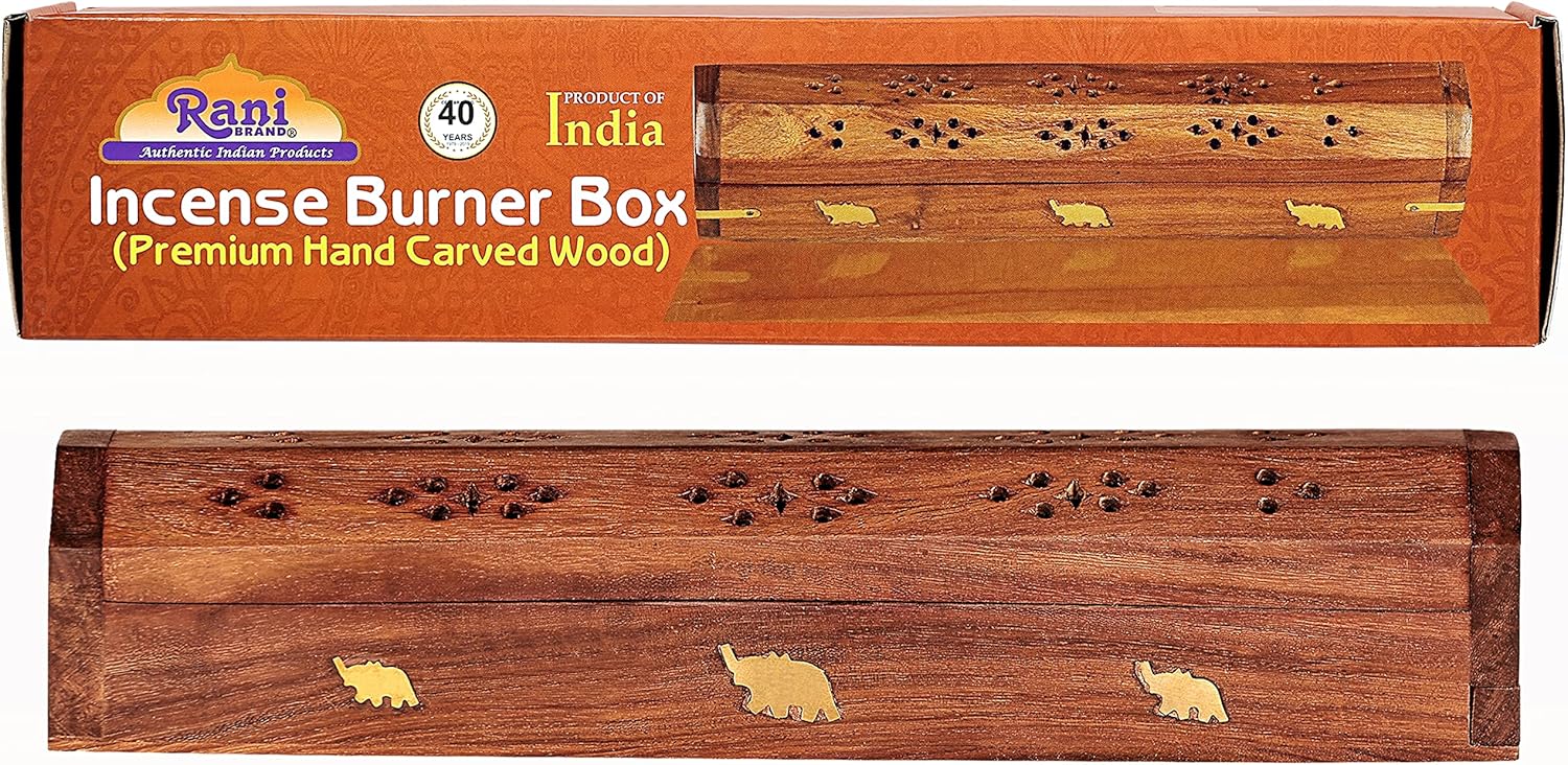 Rani Brand Premium Wood Incense Burner Box