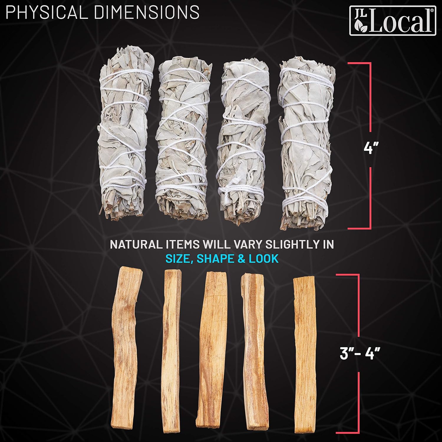 Smudge Kit Refill - White Sage Palo Santo for Healing and Purifying