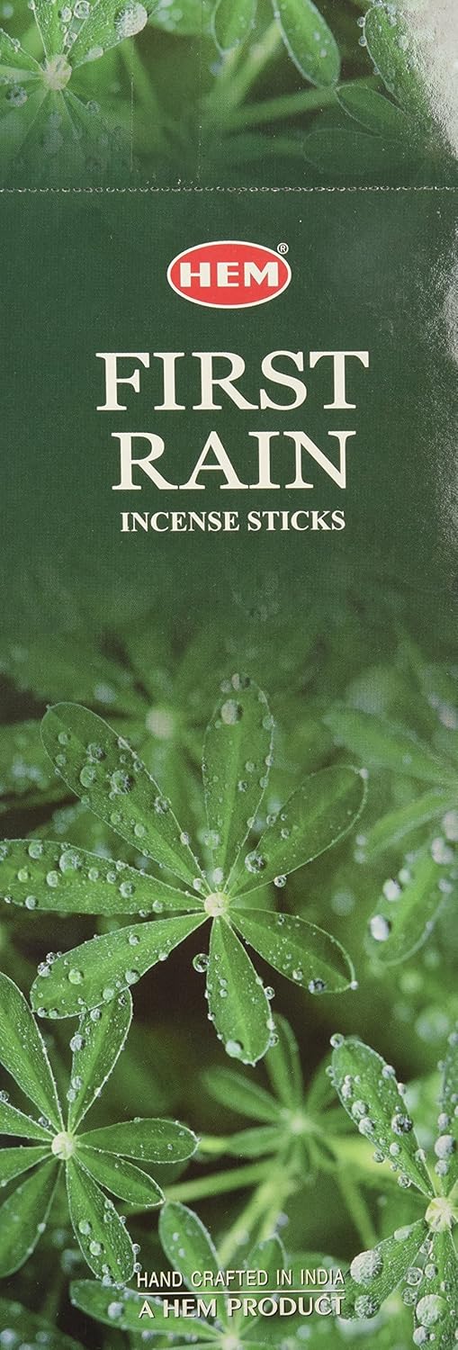 HEM First Rain Incense Sticks 120 Sticks 6 Boxes 9 Inches Long 20g per Box