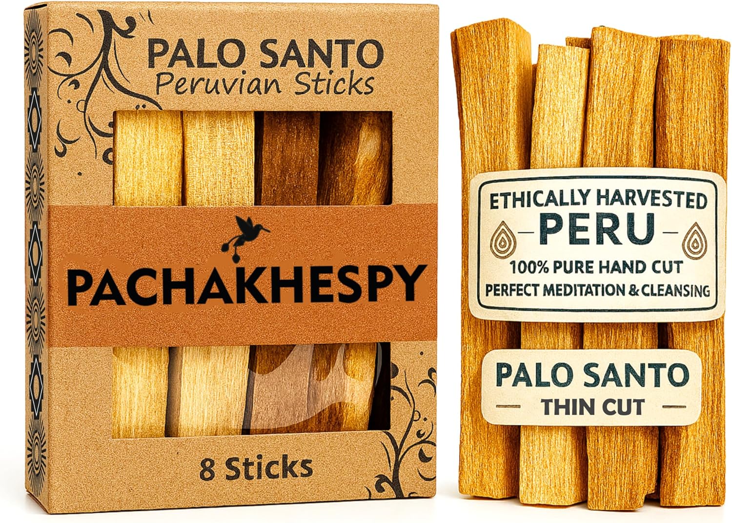 Pachakhespy Palo Santo Premium Sticks 8 Pack