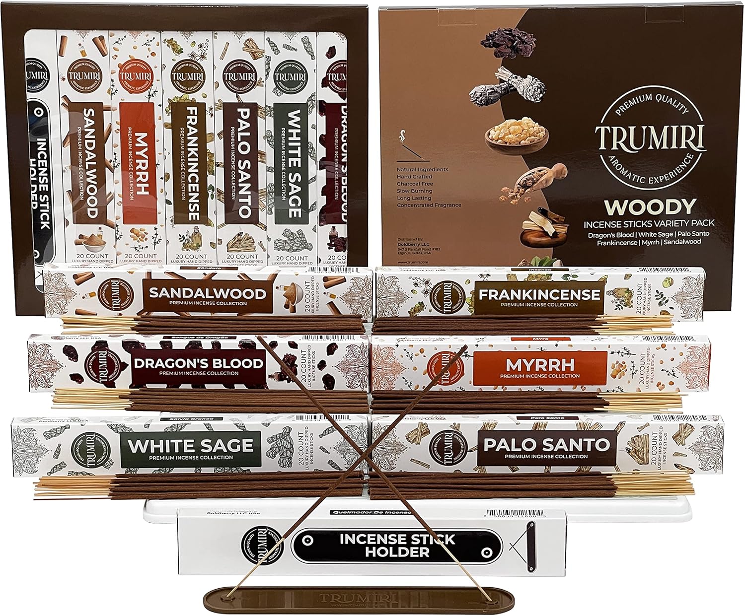 TRUMIRI Woody Incense Sticks Variety Pack