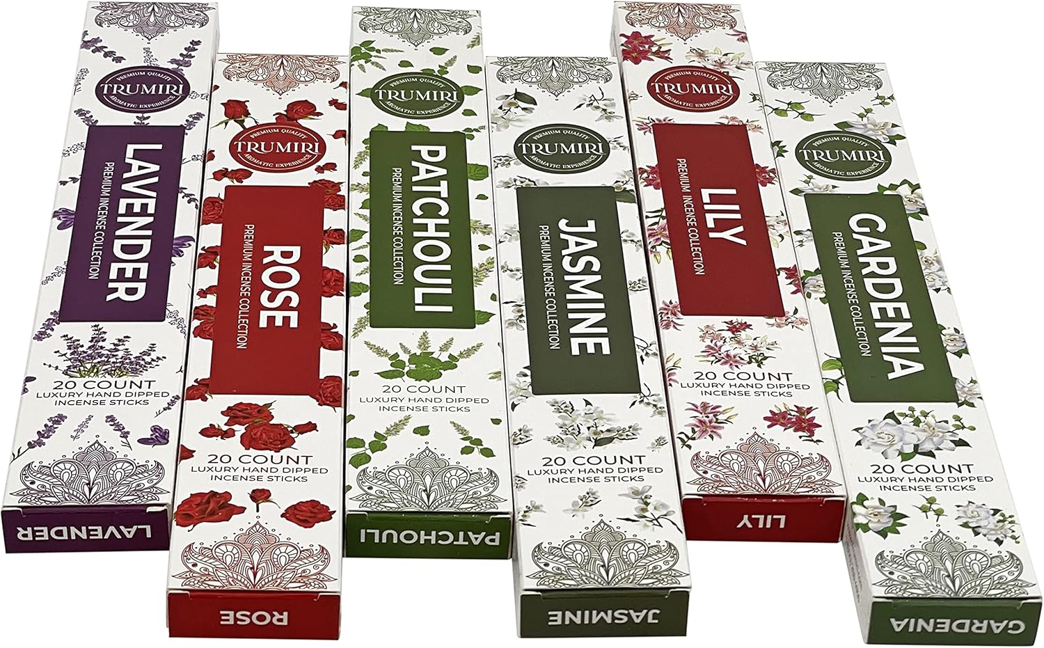 Floral Incense Sticks Variety Pack - 120 Count