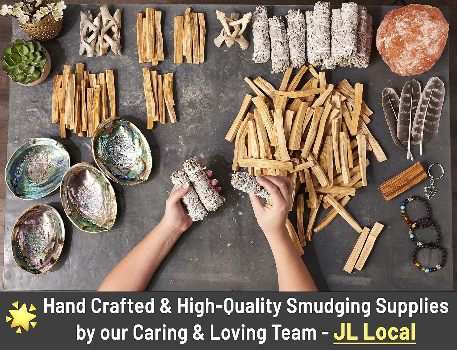 Smudge Kit Refill - White Sage Palo Santo for Healing and Purifying