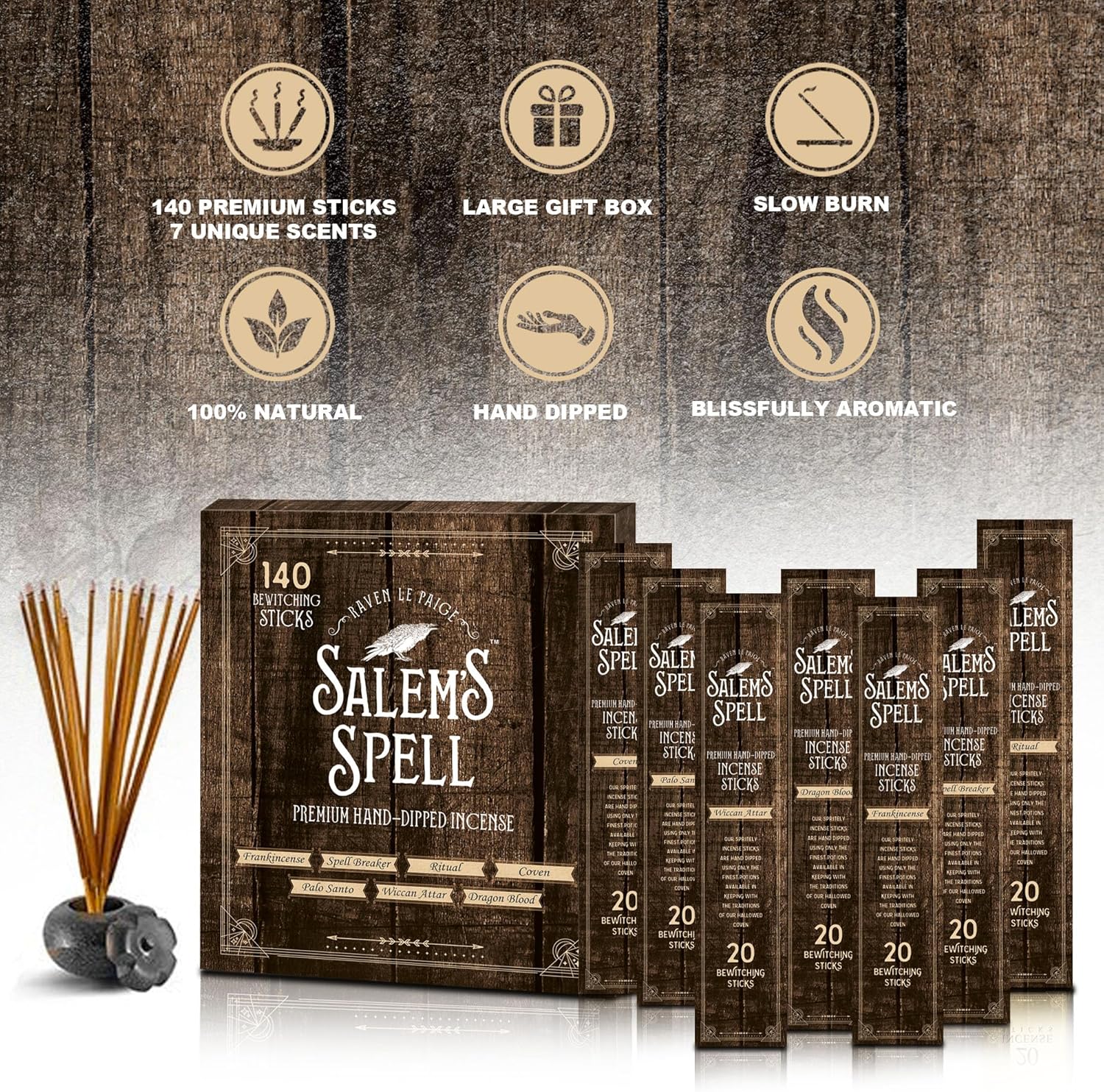 Mecka Salem Spell Incense Sticks Set of 7