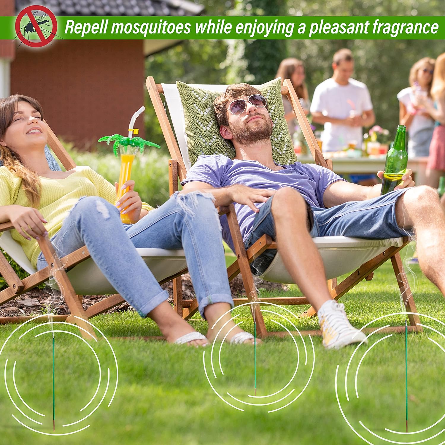 DEARTAGNAN Mosquito Repellent Incense Sticks 50 Pieces