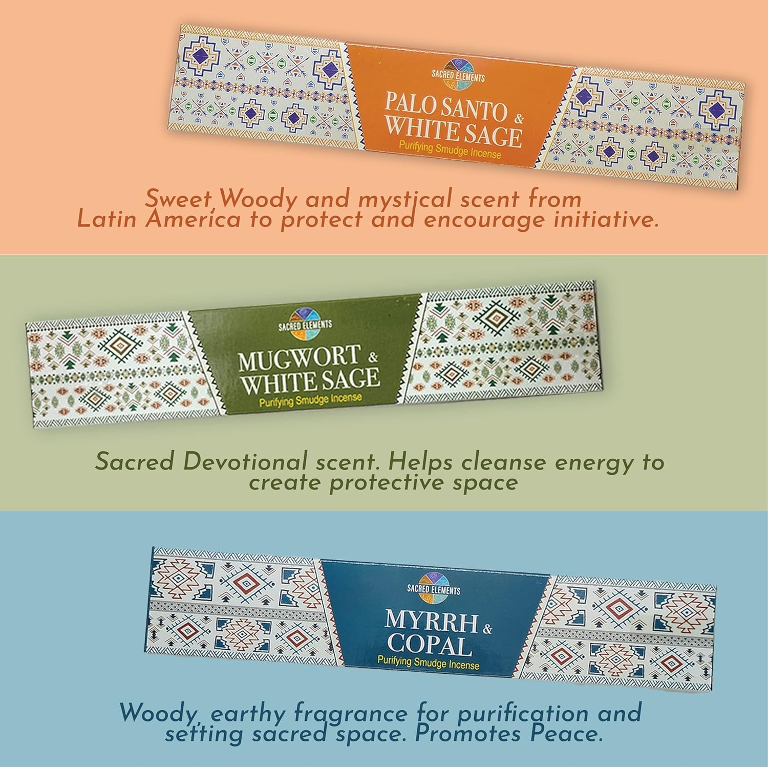 HEM Cleansing Incense Sticks Variety Pack - 6 Masala Incense