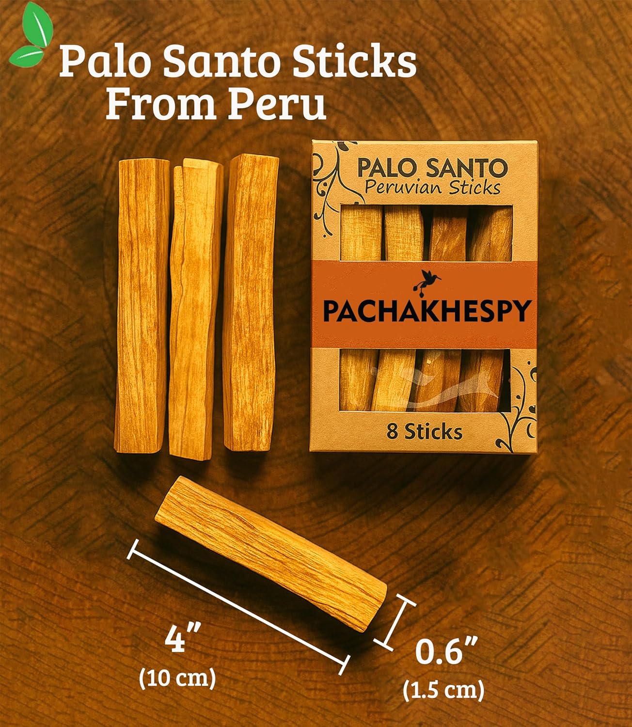 Pachakhespy Palo Santo Premium Sticks 8 Pack
