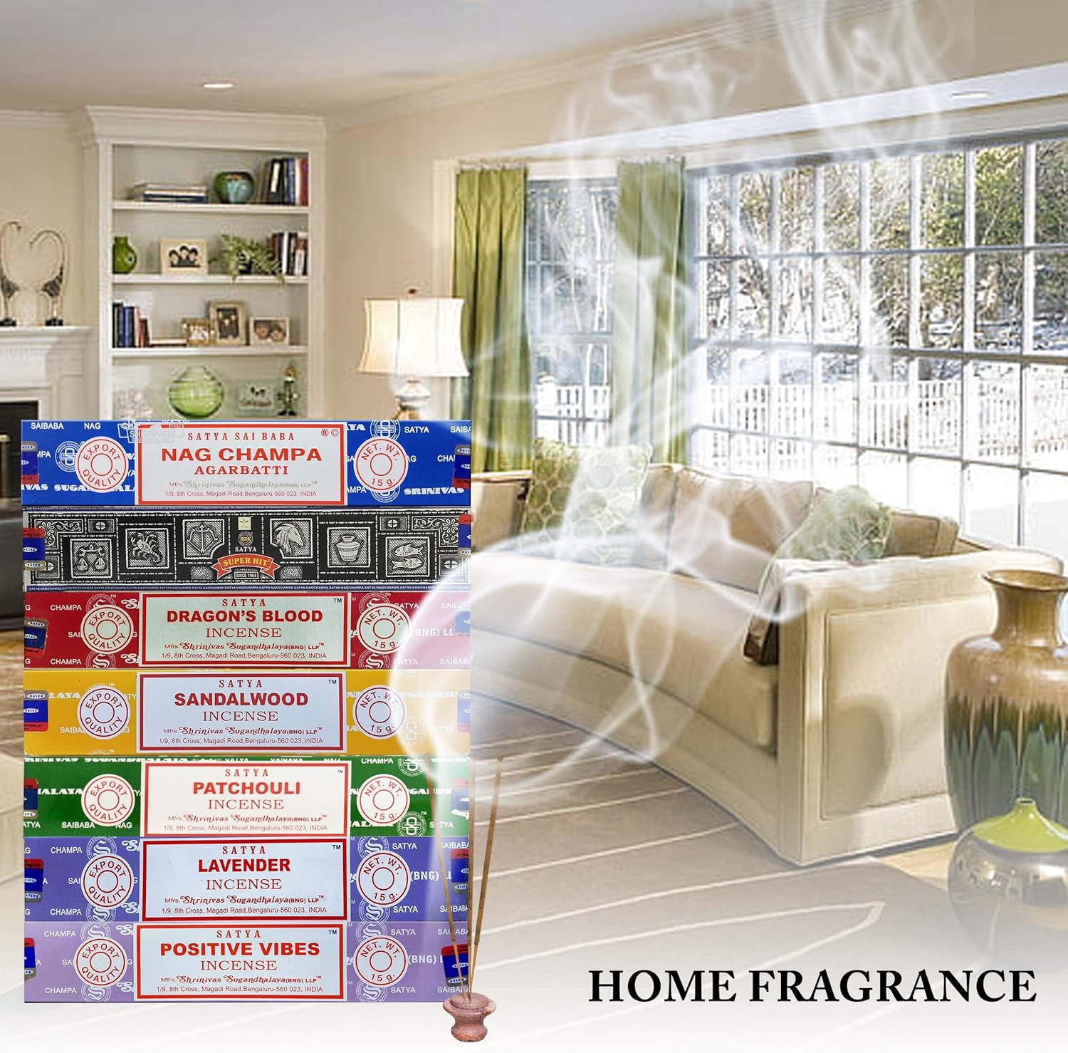 Satya Incense Gift Set 15g Pack of 7