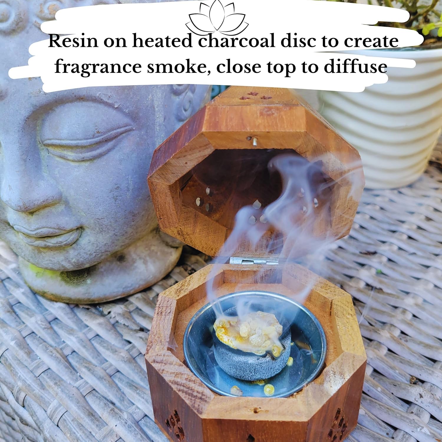 Worldly Finds Resin Incense Burner Kit Starter Set